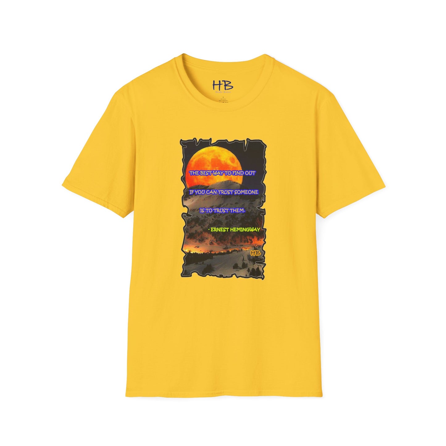 A Wise Quote Beneath the Full Moon: Earn Trust Like Hemingway