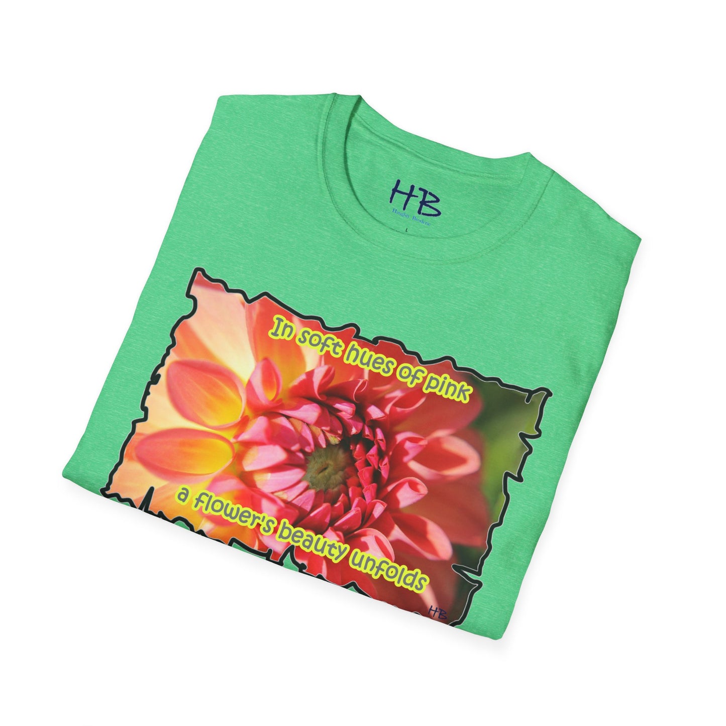 Experience the gentle allure as a pink flower gracefully reveals its exquisite beauty in soft shades of pink