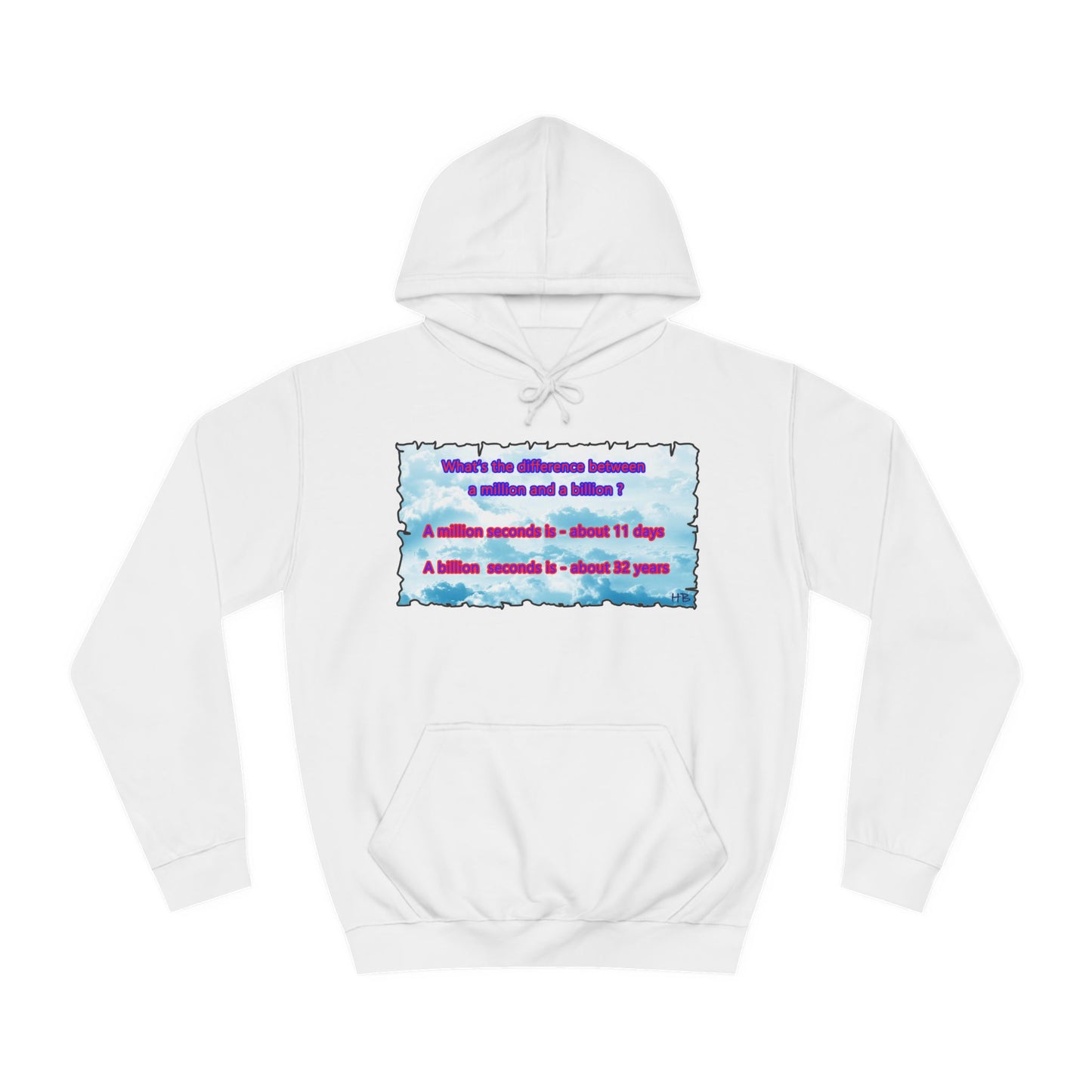 Get Yours Now -- Difference between million and billion calculated in seconds (Hoodie - Cozy and Durable)