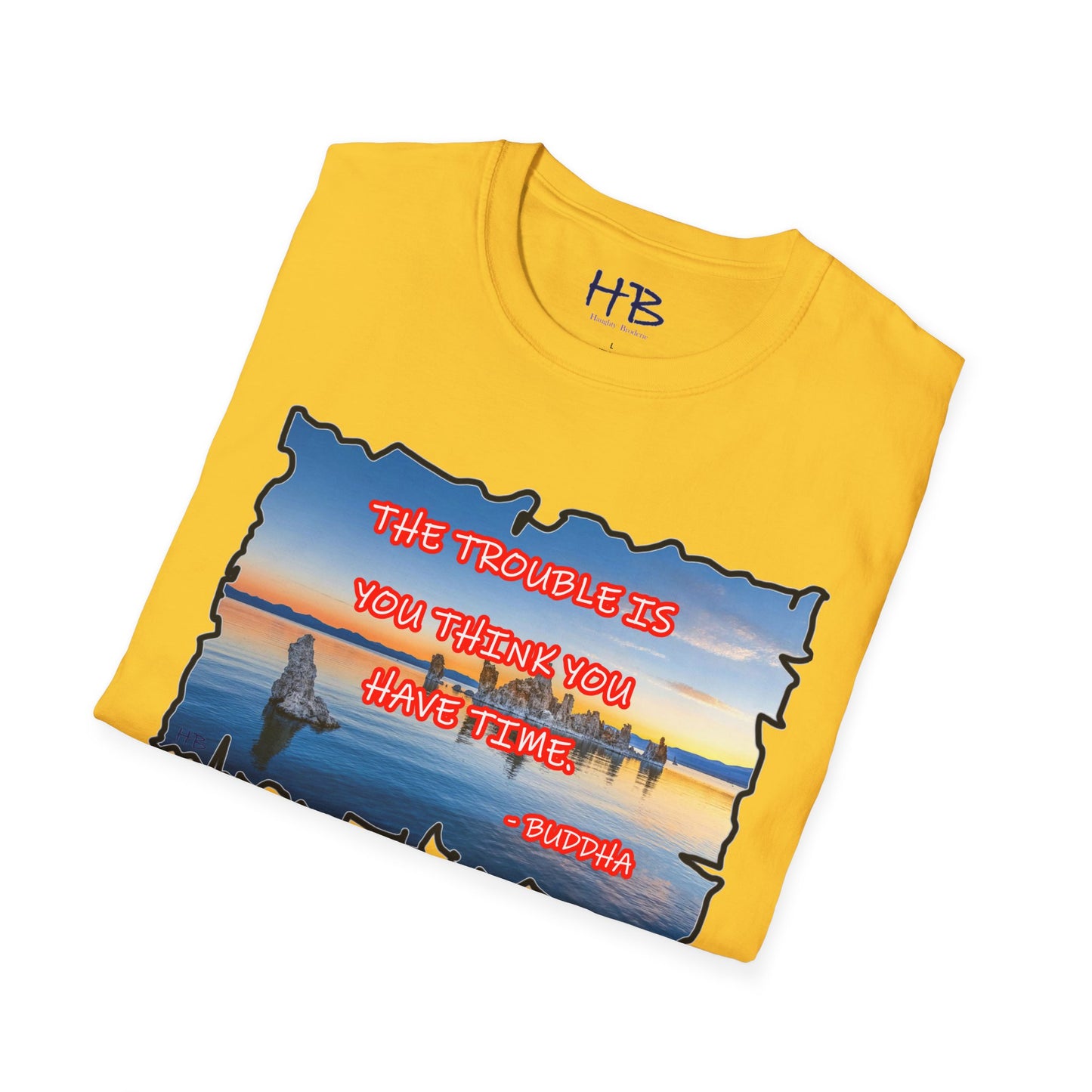 Buddha's Timeless Horizon Harmony; Philosophical Mirage Ethereal Lake Sunset Discourse 3