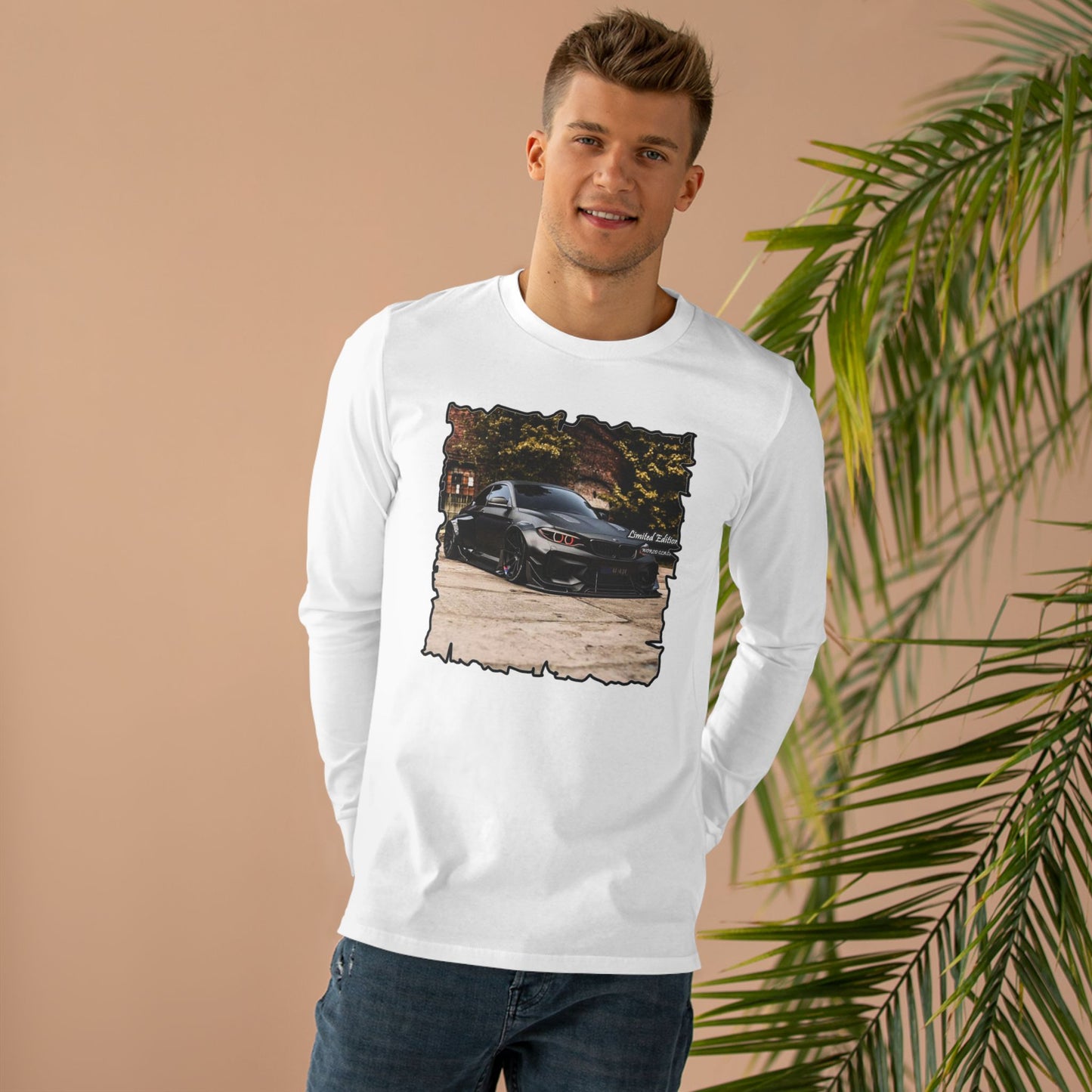 Get Yours Now -- Customized grey Limited Edition BMW M3 (Men's Base Longsleeve Tee - All-Season Wear)