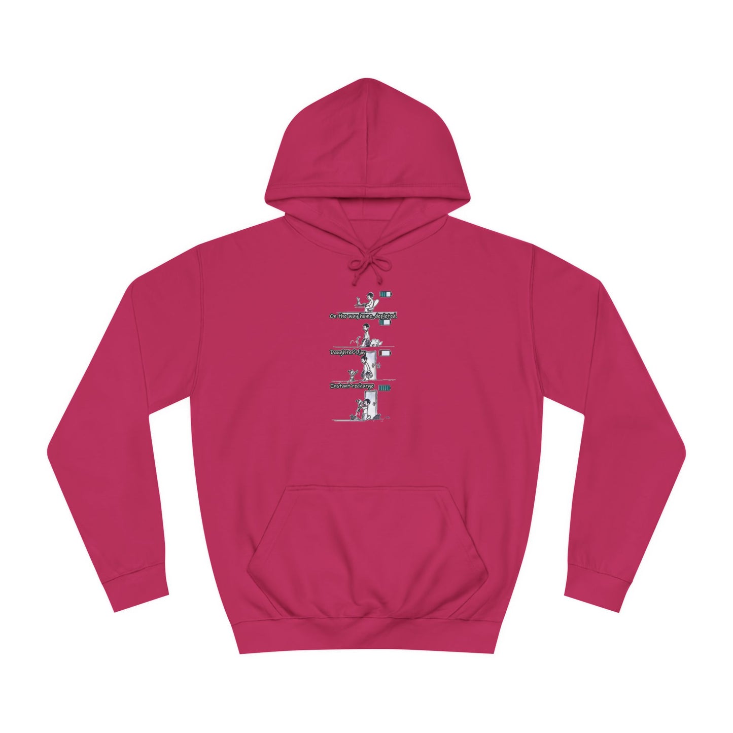 Get Yours Now -- Life's Canvas Daily Energies Unleashed; Day in, Day Out From Office to Home using Threads of Resilience (Hoodie - Cozy and Durable)