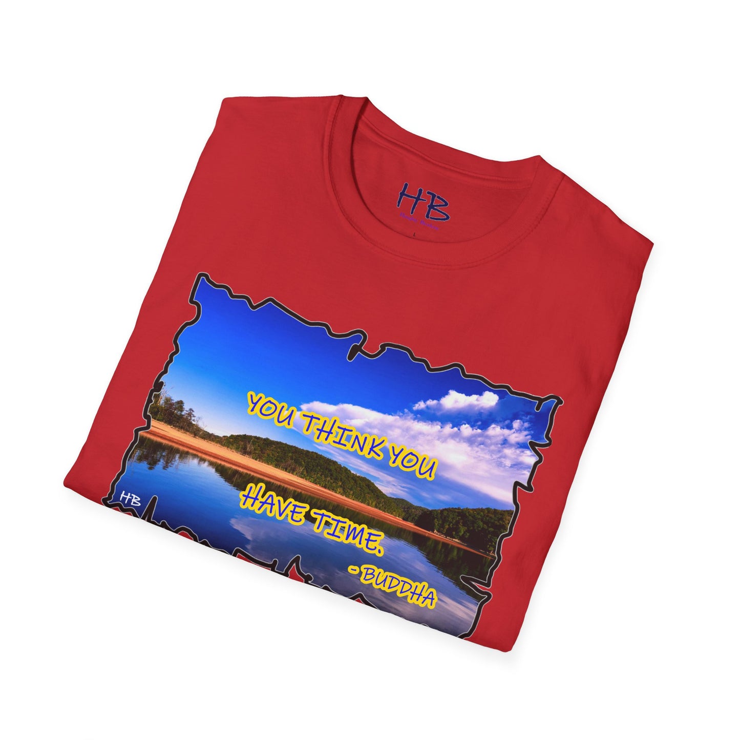 Buddha's Timeless Horizon Harmony; Philosophical Mirage Ethereal Lake Sunset Discourse 8