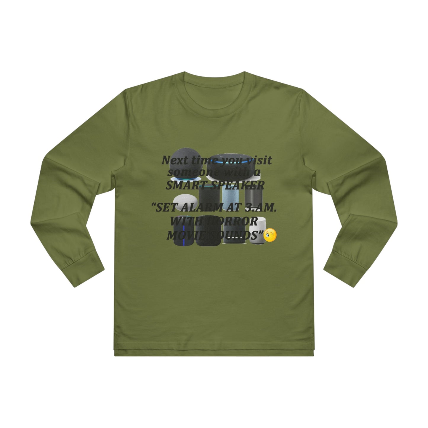 3 AM Horror movie sound  (Men's Base Longsleeve Tee - All-Season Wear)