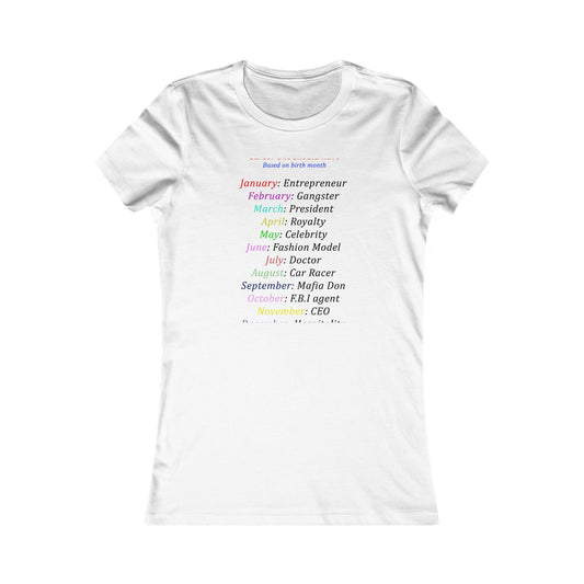 Birth Month Career Pride (Women - Premium Cotton Tee)