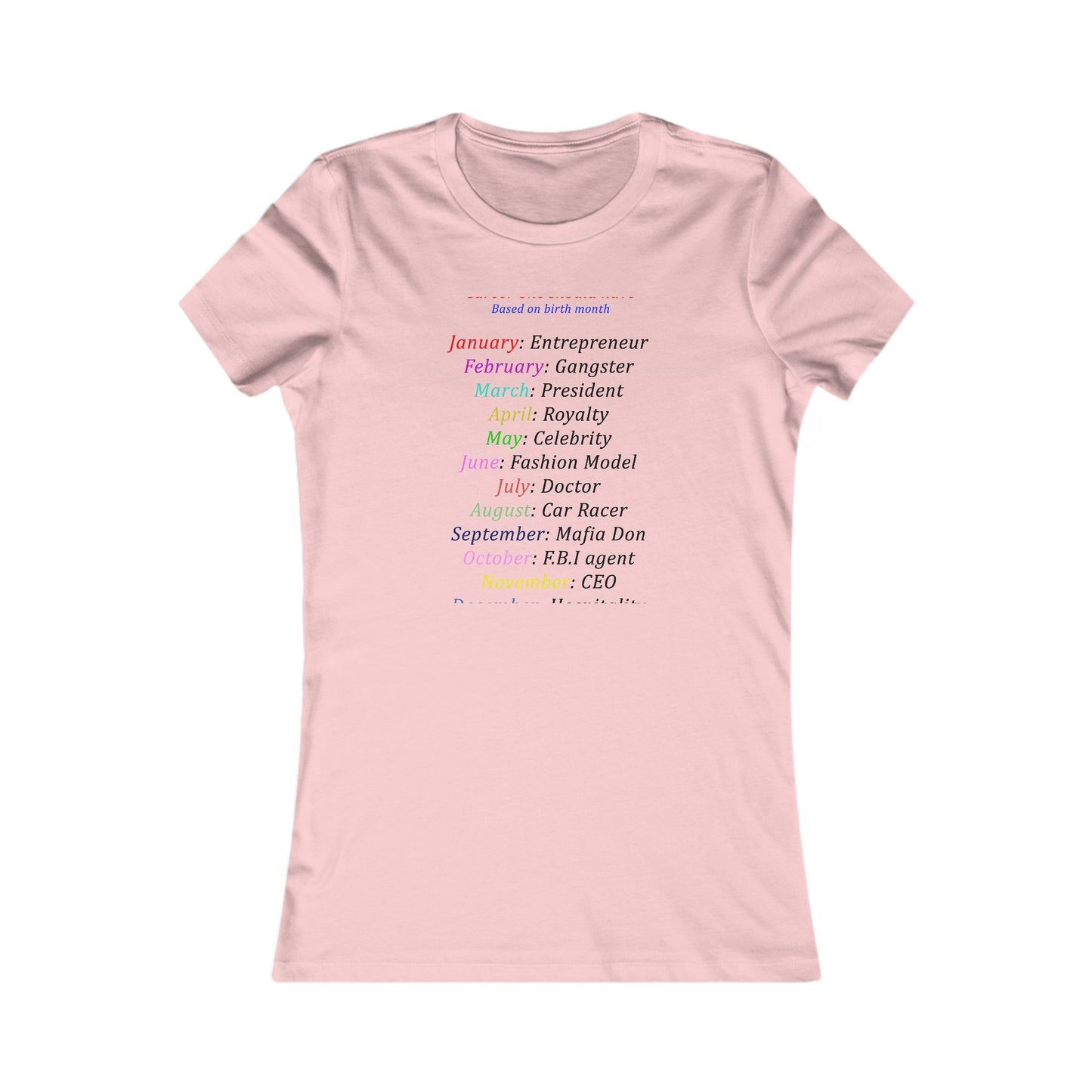 Birth Month Career Pride (Women - Premium Cotton Tee)