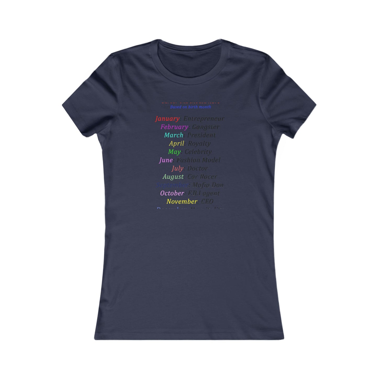Birth Month Career Pride (Women - Premium Cotton Tee)