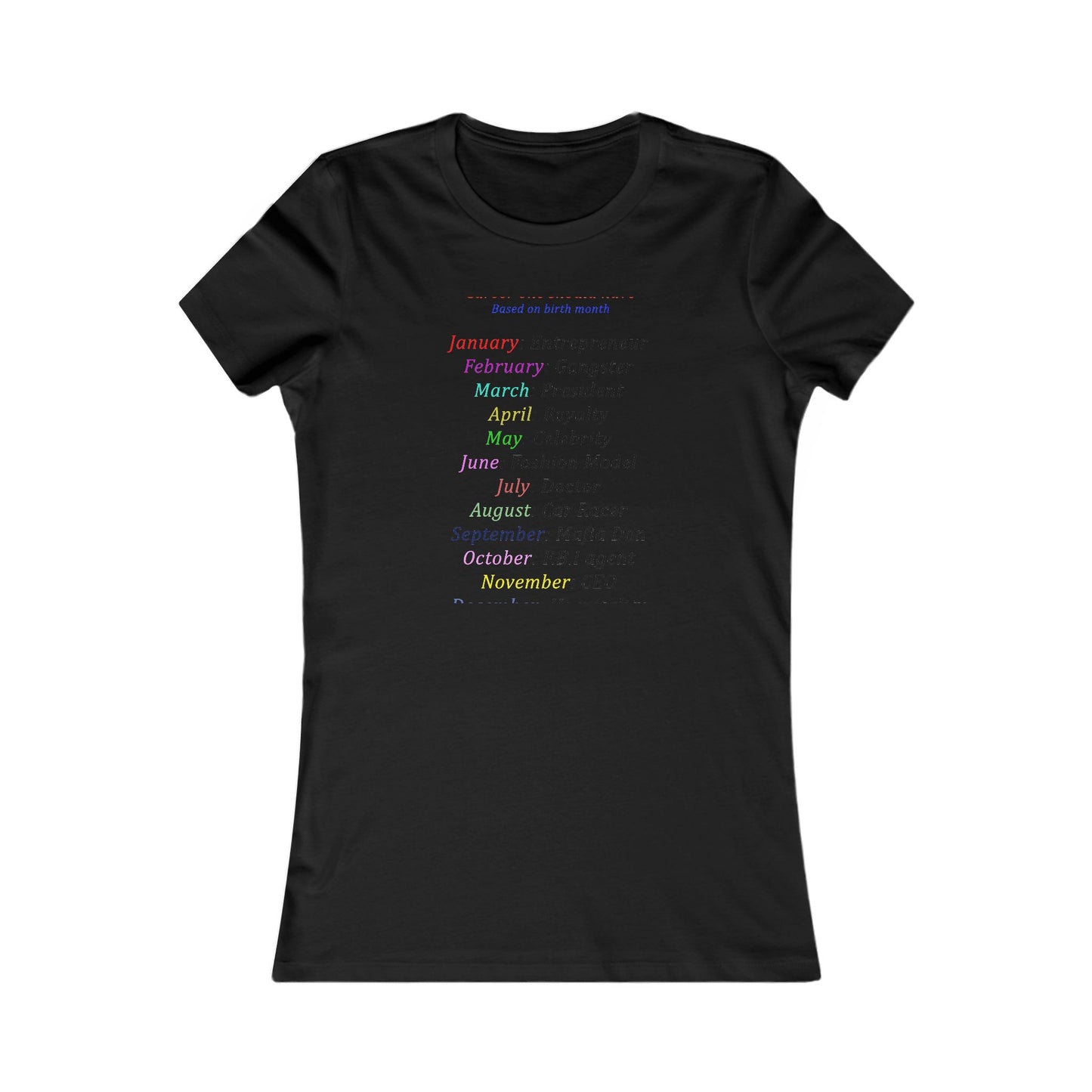 Birth Month Career Pride (Women - Premium Cotton Tee)