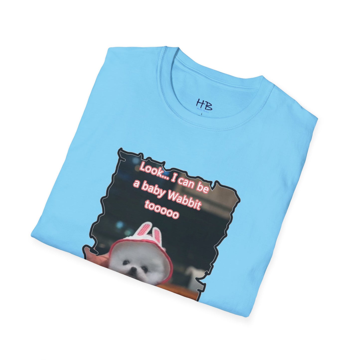 Bichon Maltese puppy dressed in a cute rabbit costume