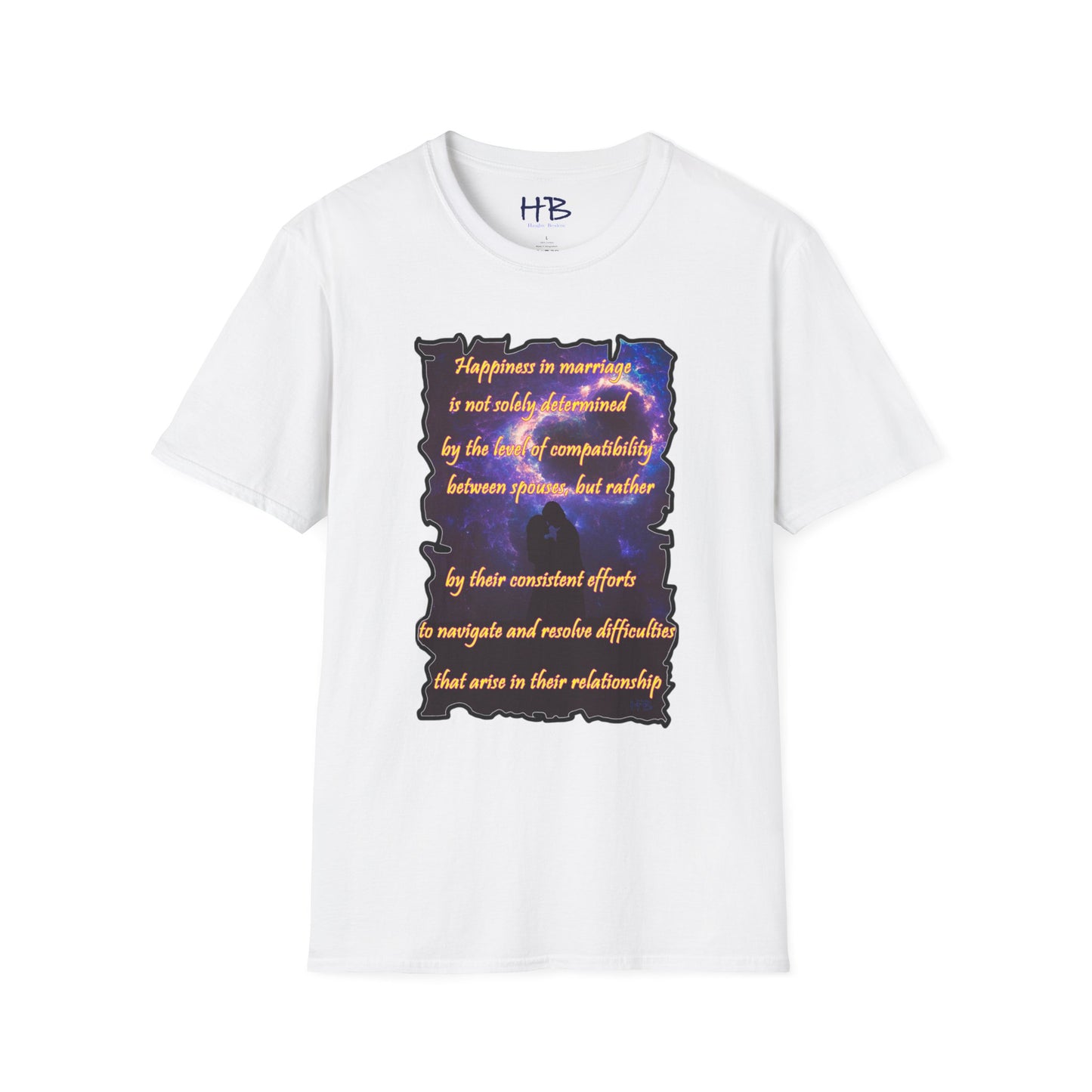 Happiness in marriage is not solely determined by the level of compatibility between spouses, but rather by their consistent effort to navigate and resolve difficulties that arise in their relationship.