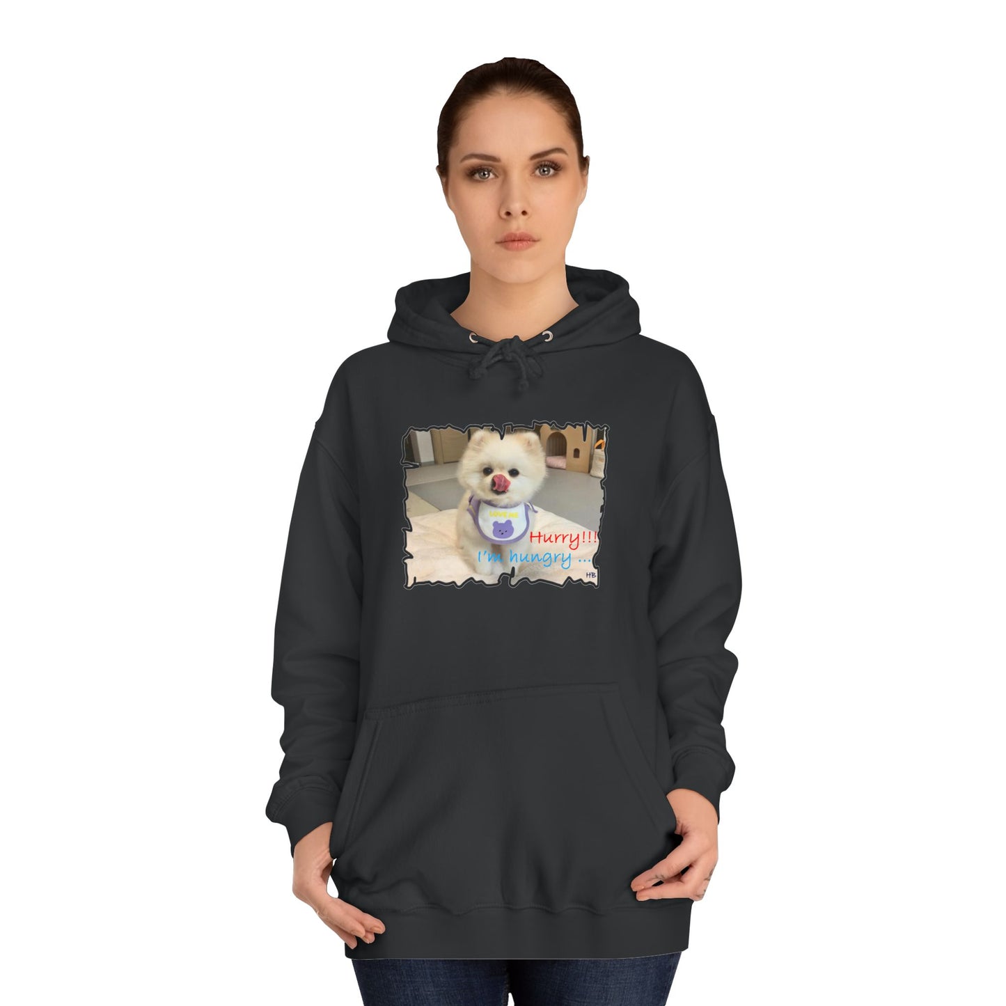 Bichon Maltese "Hurry, I'm hungry!!!" (Hoodie - Cozy and Durable)