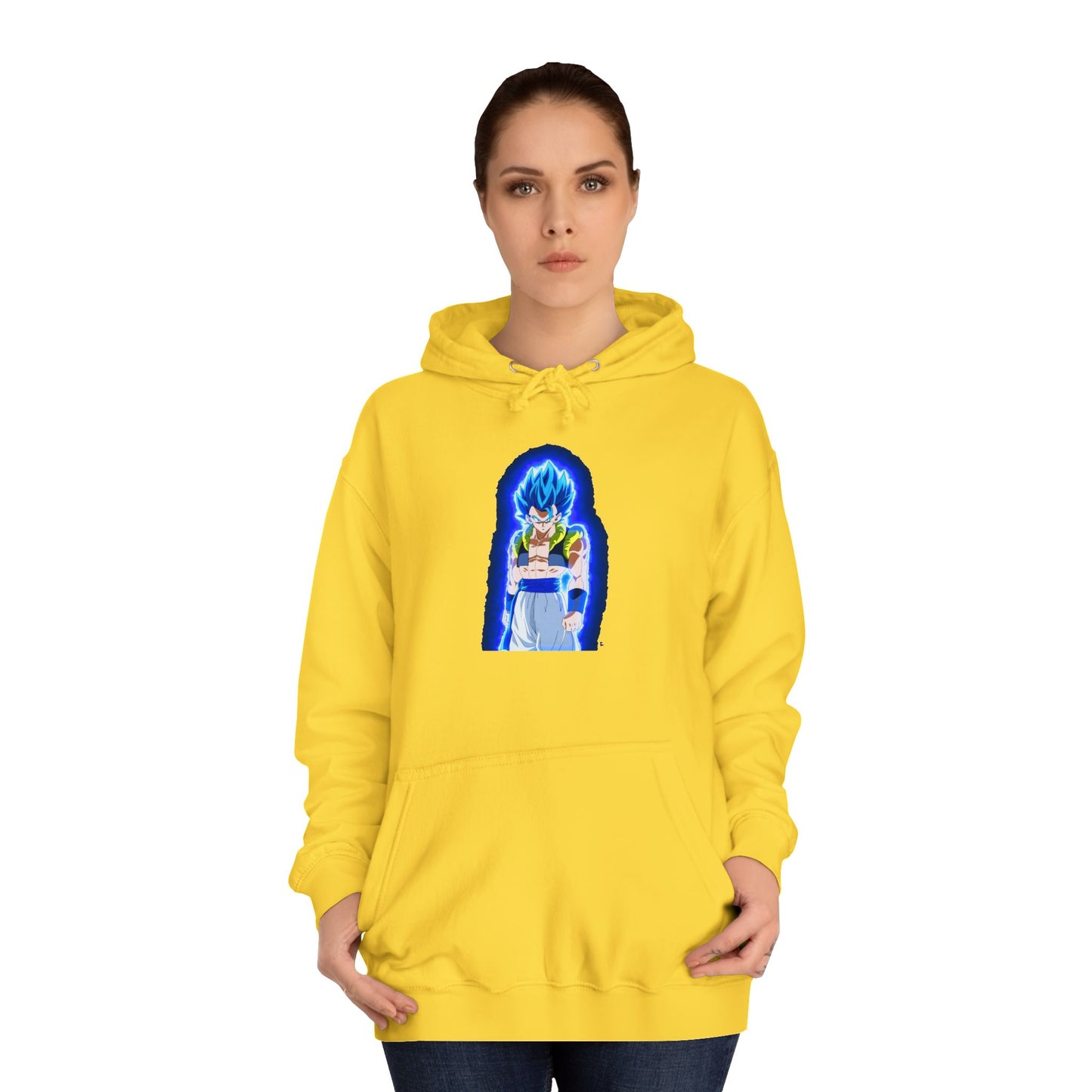 Superhero in Blue in max level (Hoodie - Cozy and Durable)