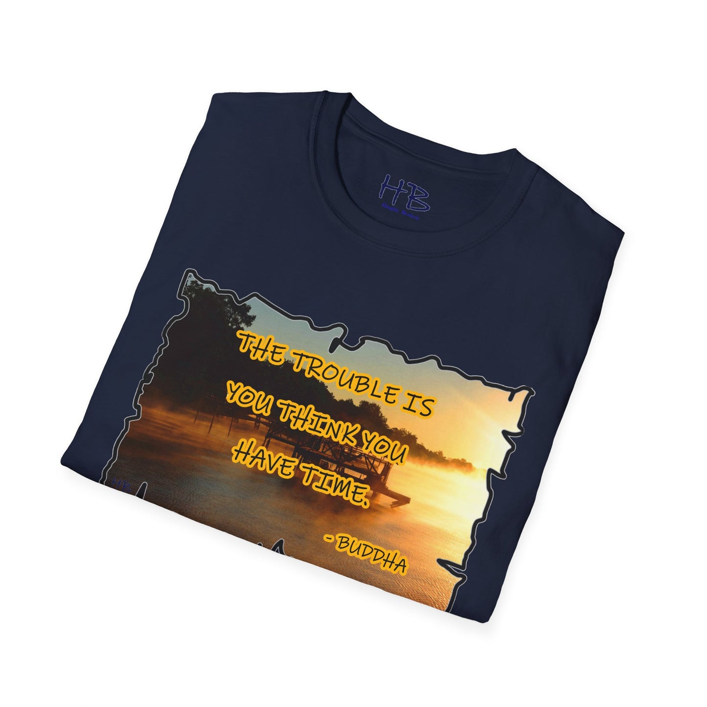 Buddha's Timeless Horizon Harmony; Philosophical Mirage Ethereal Lake Sunset Discourse 4