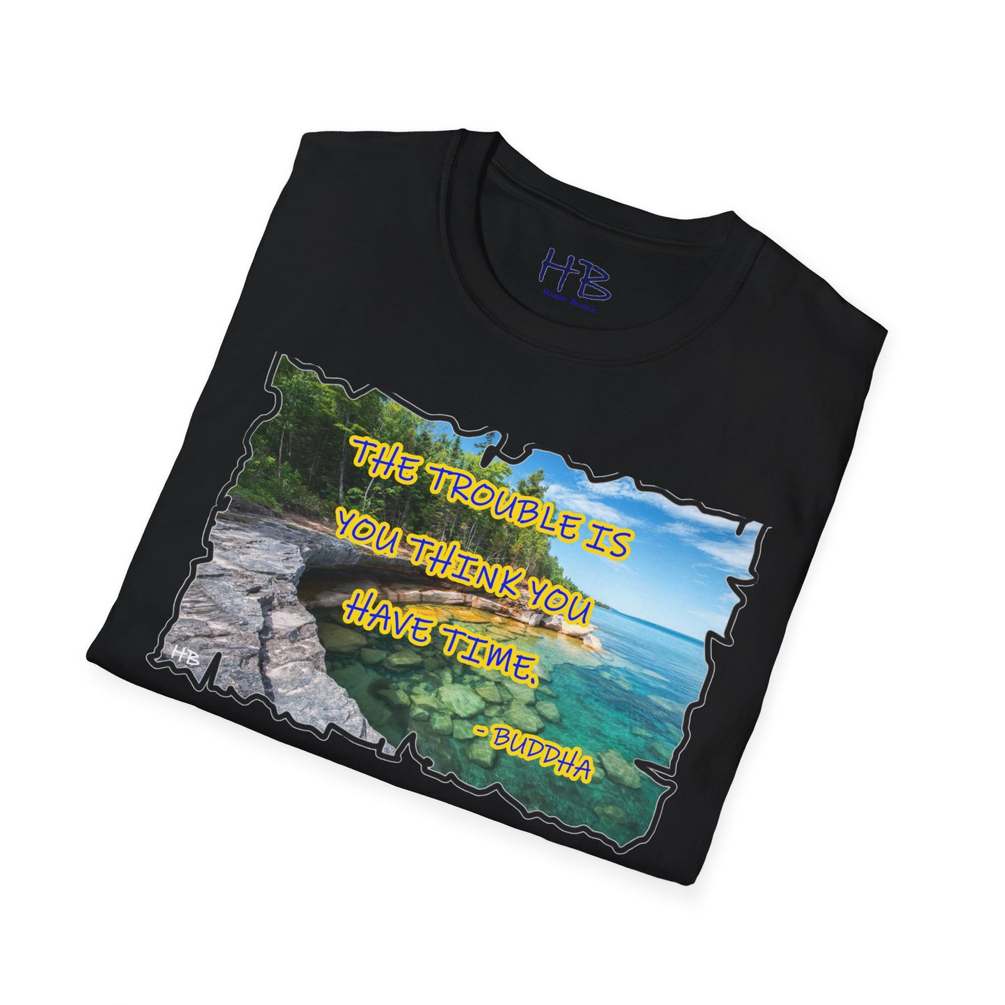 Buddha's Timeless Horizon Harmony; Philosophical Mirage Ethereal Lake Sunset Discourse 6