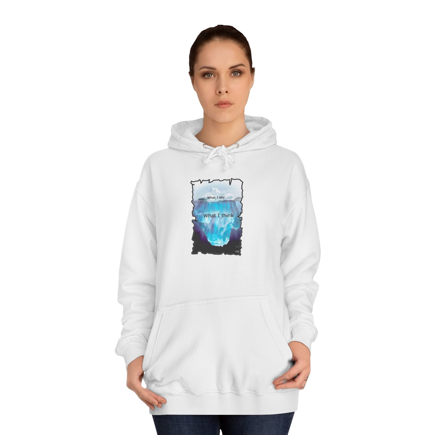 Below the Surface Veiled Verbalization (Hoodie - Cozy and Durable)