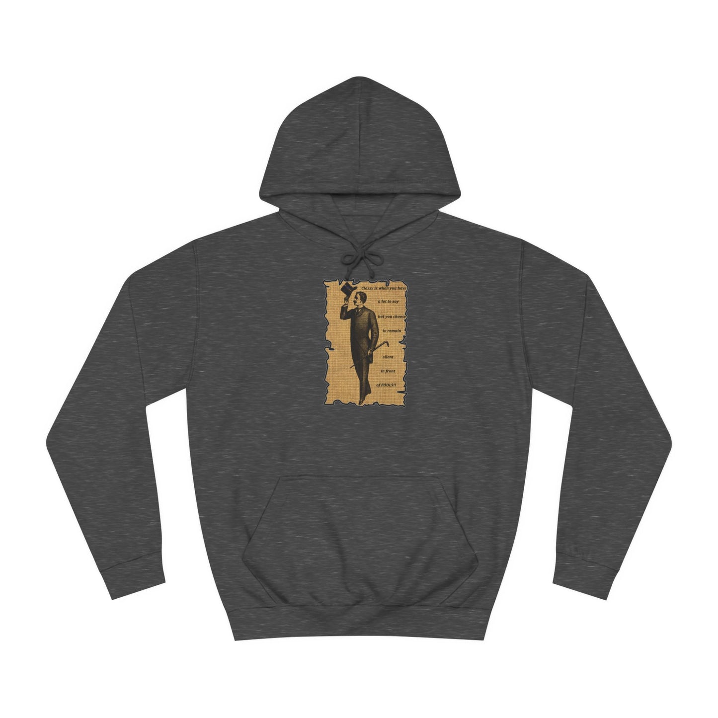 Sophisticated Vintage Silence (Hoodie - Cozy and Durable)
