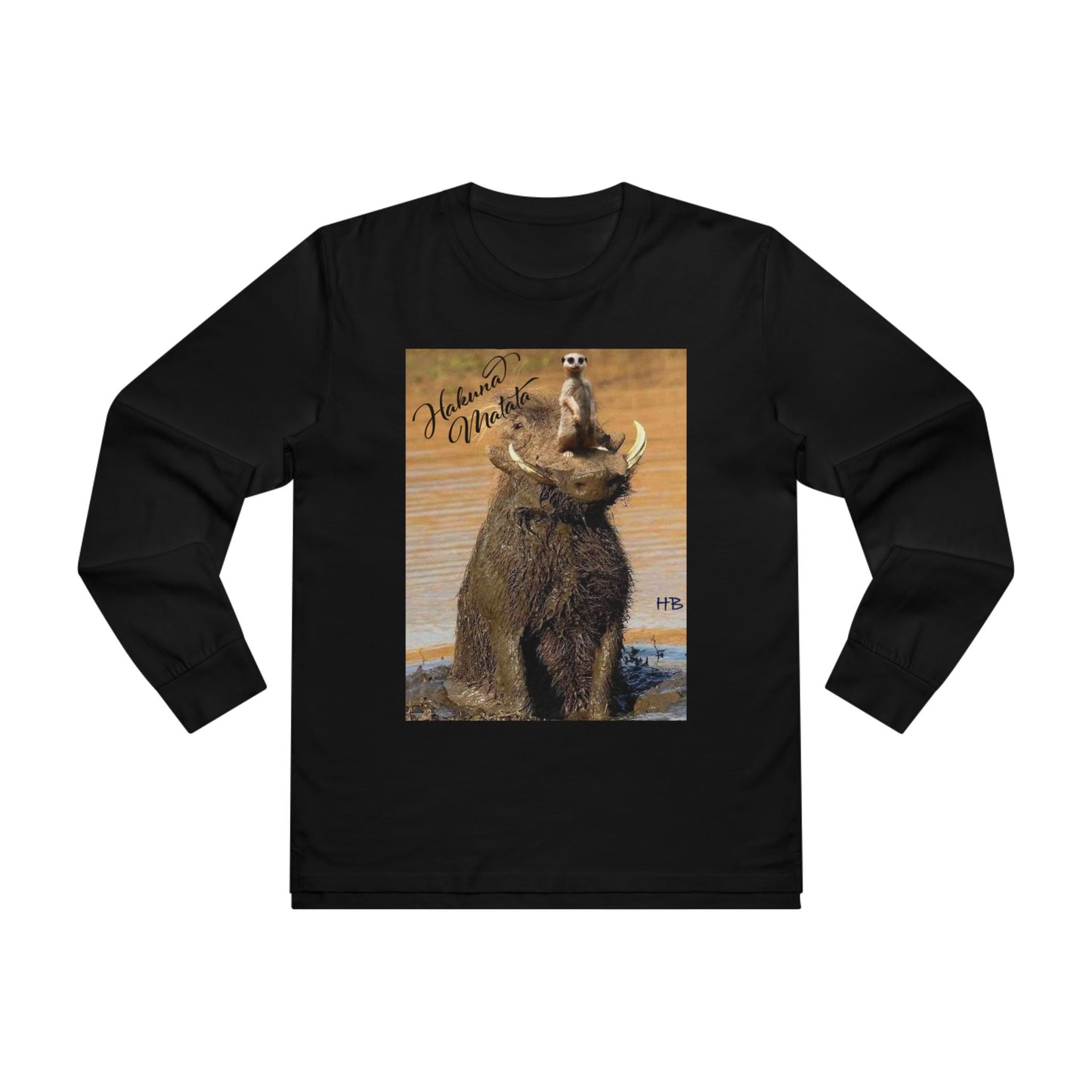 Smile Spark with Hakuna Matata Positivity Patrol Duo (Men's Base Longsleeve Tee - All-Season Wear)