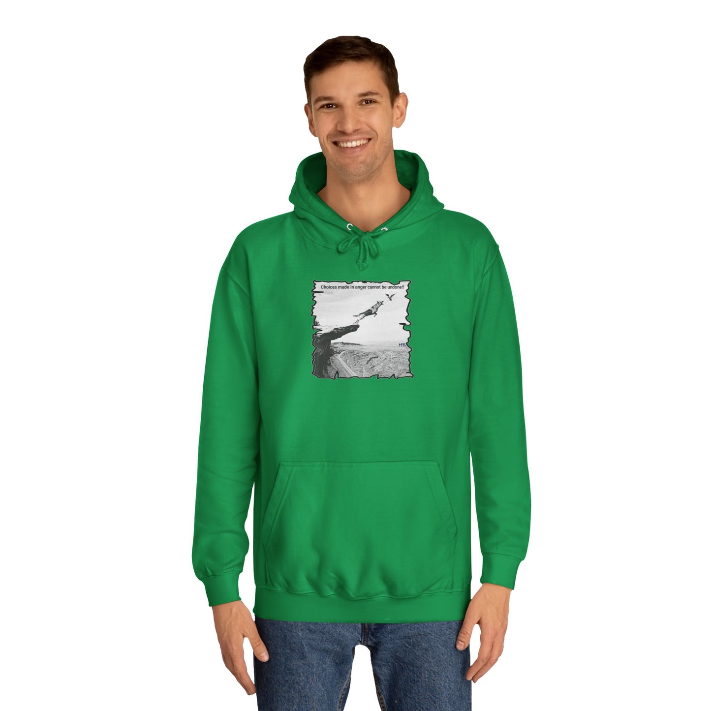 UnWise Woof Cliffhanger Choice Anger's Edge (Hoodie - Cozy and Durable)