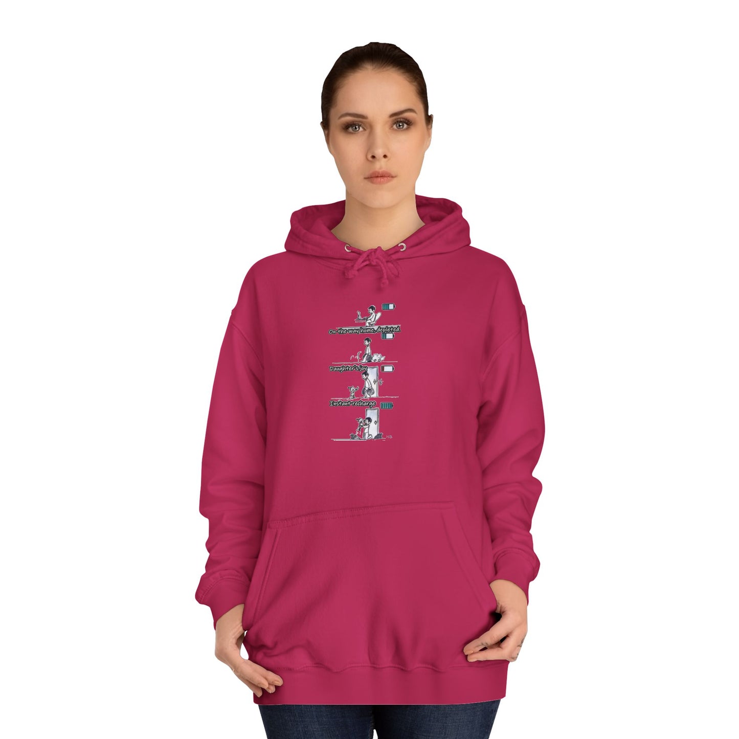 Get Yours Now -- Life's Canvas Daily Energies Unleashed; Day in, Day Out From Office to Home using Threads of Resilience (Hoodie - Cozy and Durable)