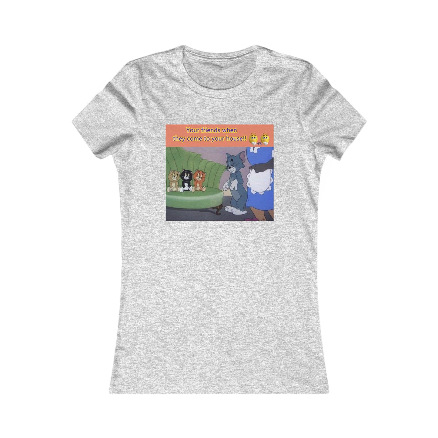 Tom and his innocent looking little friends in front of Mammy (Women - Premium Cotton Tee)