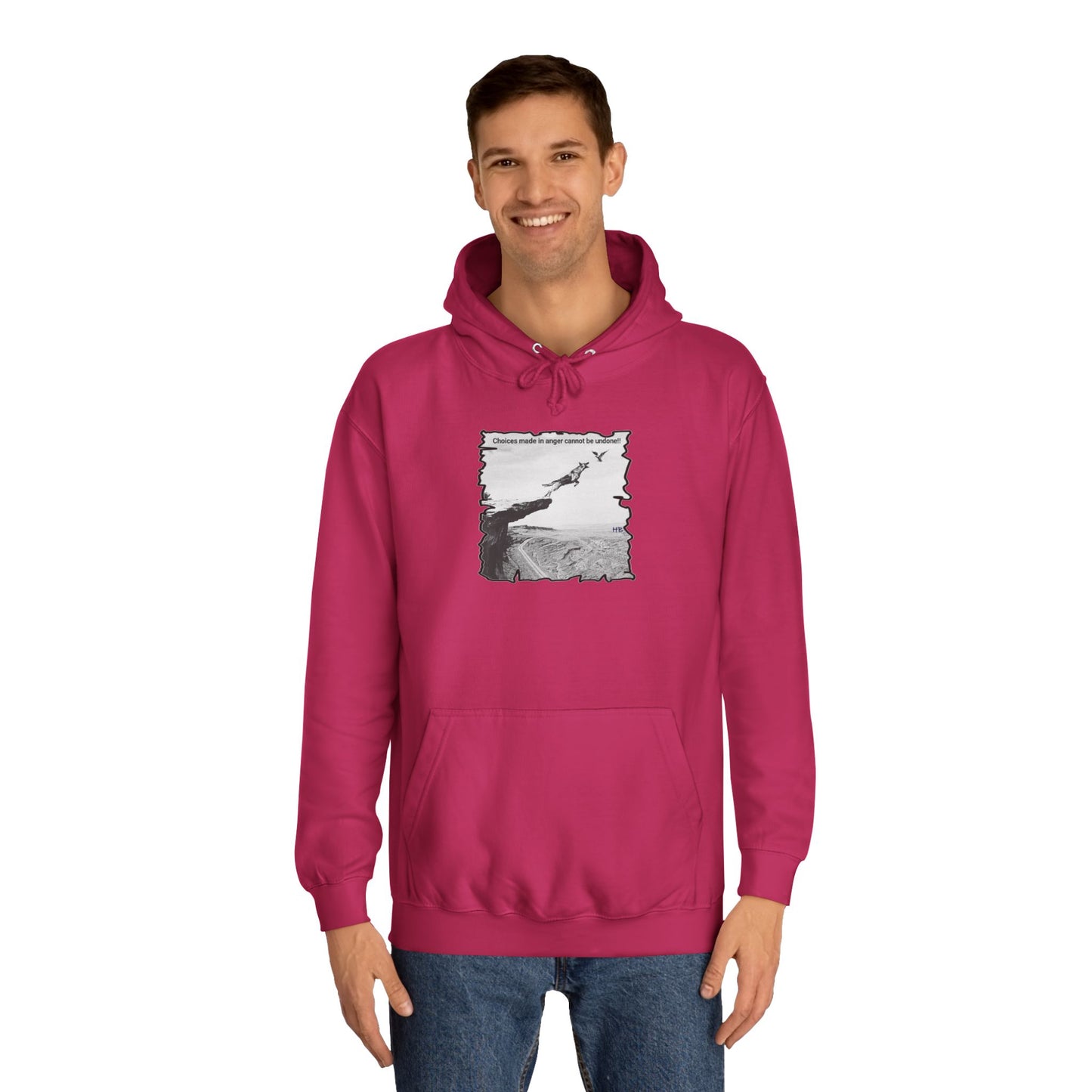 UnWise Woof Cliffhanger Choice Anger's Edge (Hoodie - Cozy and Durable)