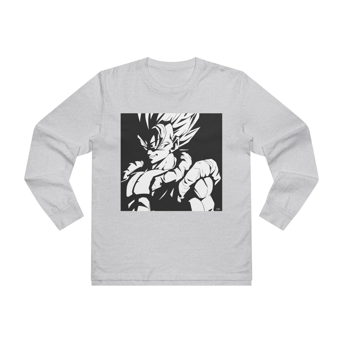 Get Yours Now -- Japanese Superhero anime in black and white (Men's Base Longsleeve Tee - All-Season Wear)