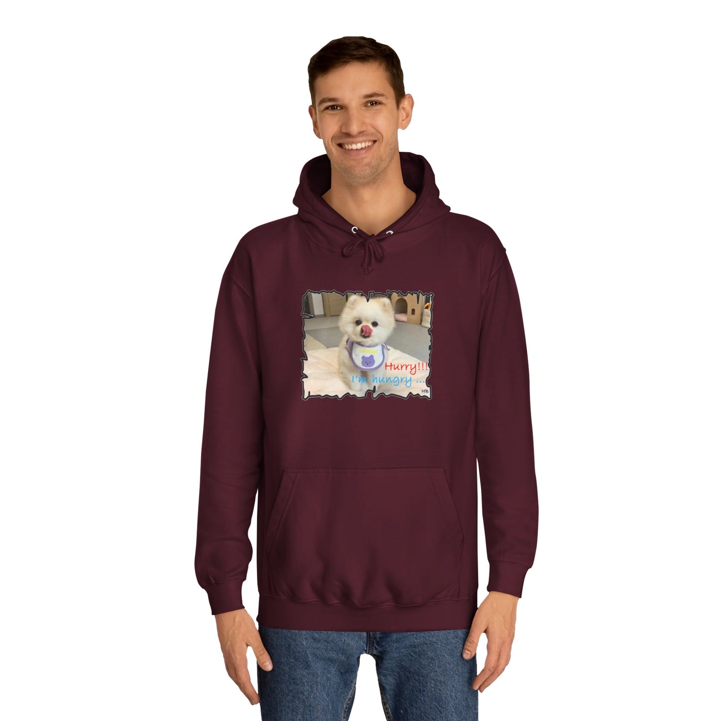 Bichon Maltese "Hurry, I'm hungry!!!" (Hoodie - Cozy and Durable)