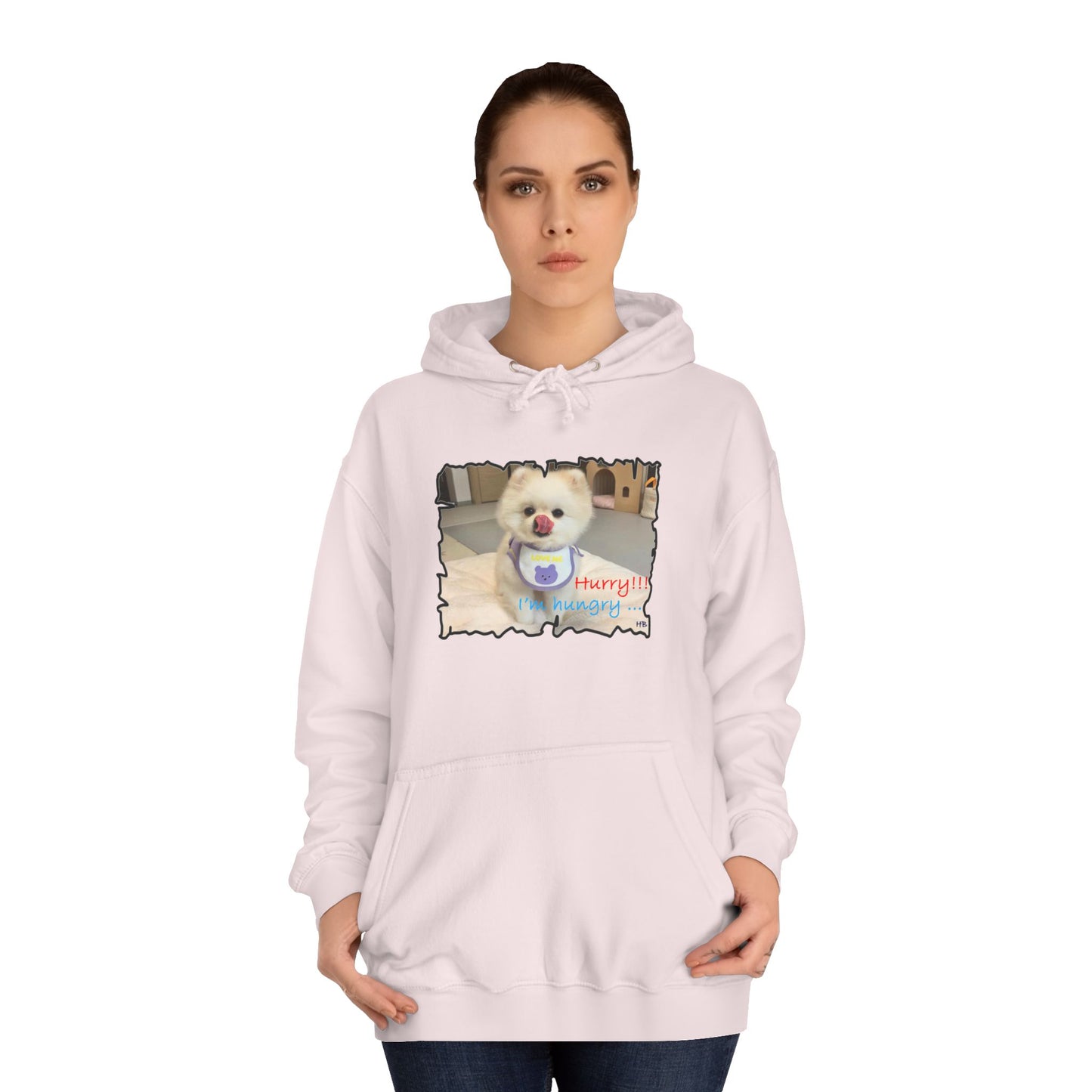 Bichon Maltese "Hurry, I'm hungry!!!" (Hoodie - Cozy and Durable)