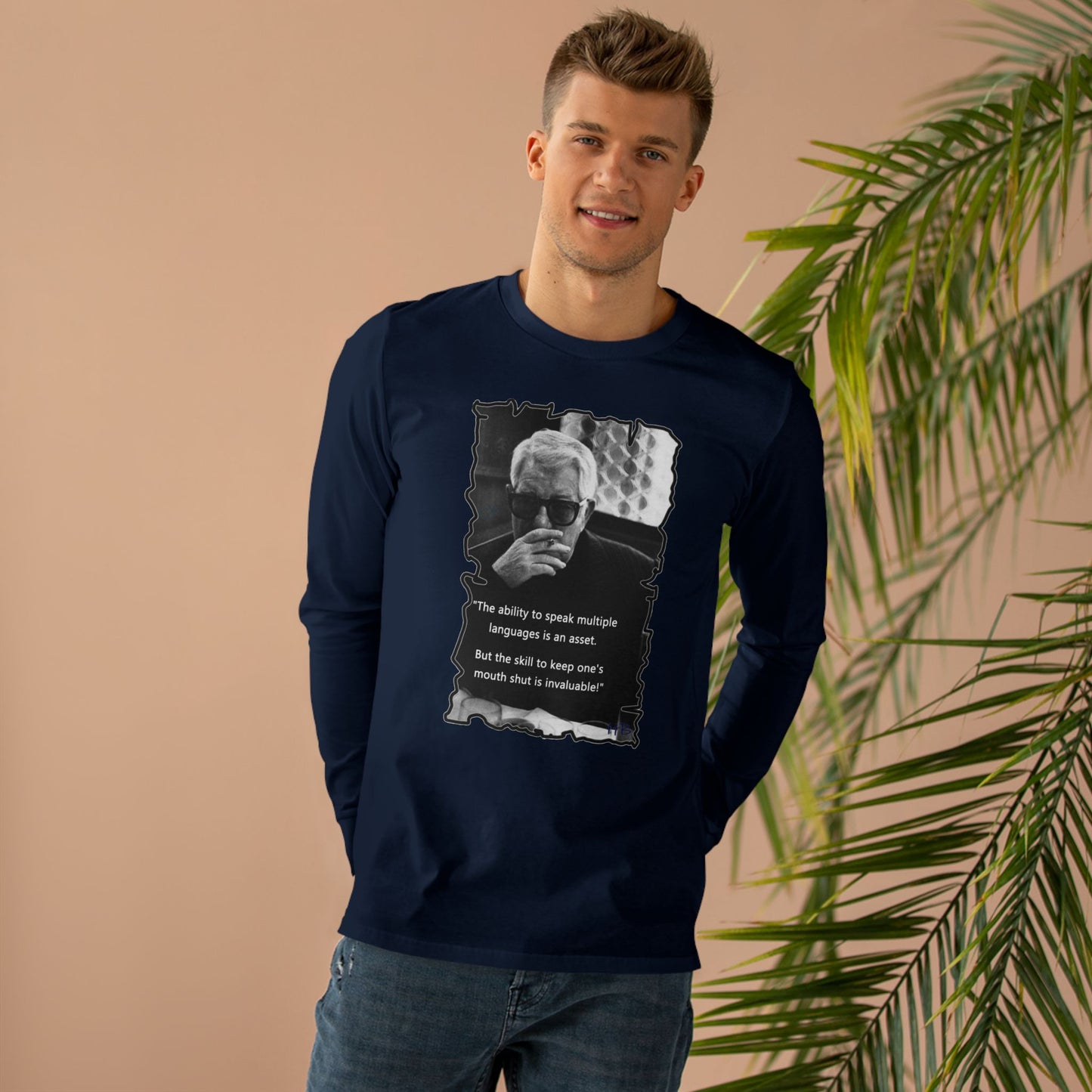 Ability to keep quiet (Men's Base Longsleeve Tee - All-Season Wear)