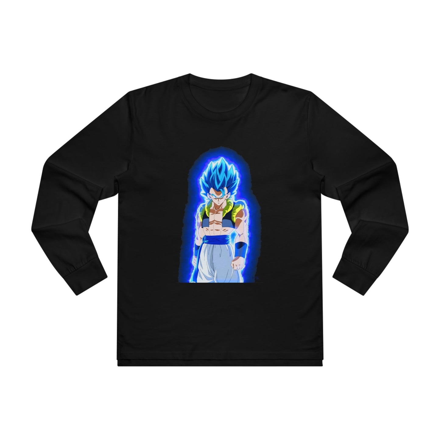 Superhero in Blue in max level (Men's Base Longsleeve Tee - All-Season Wear)