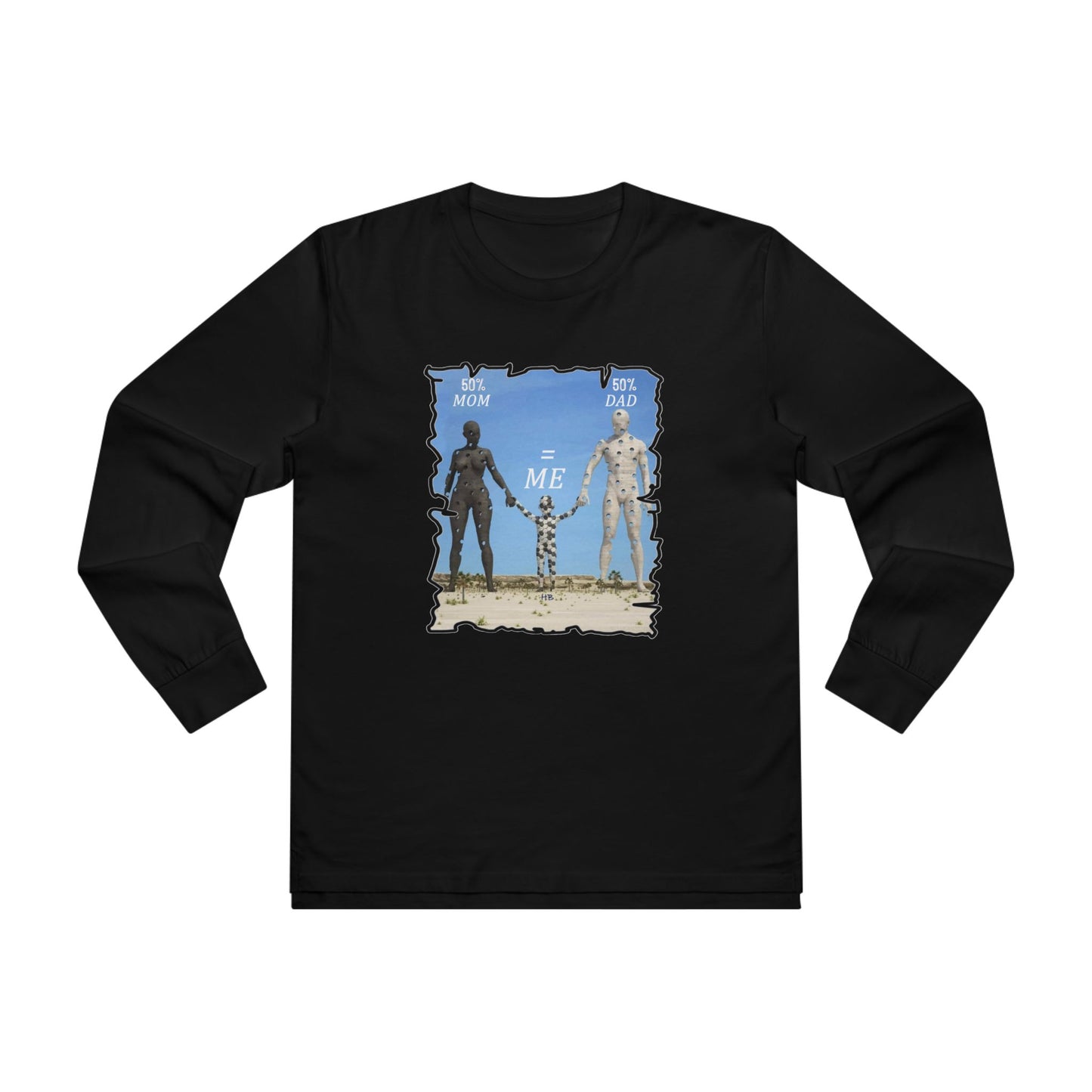 Get Yours Now -- Genetic Family Equation Parental Puzzle (Men's Base Longsleeve Tee - All-Season Wear)