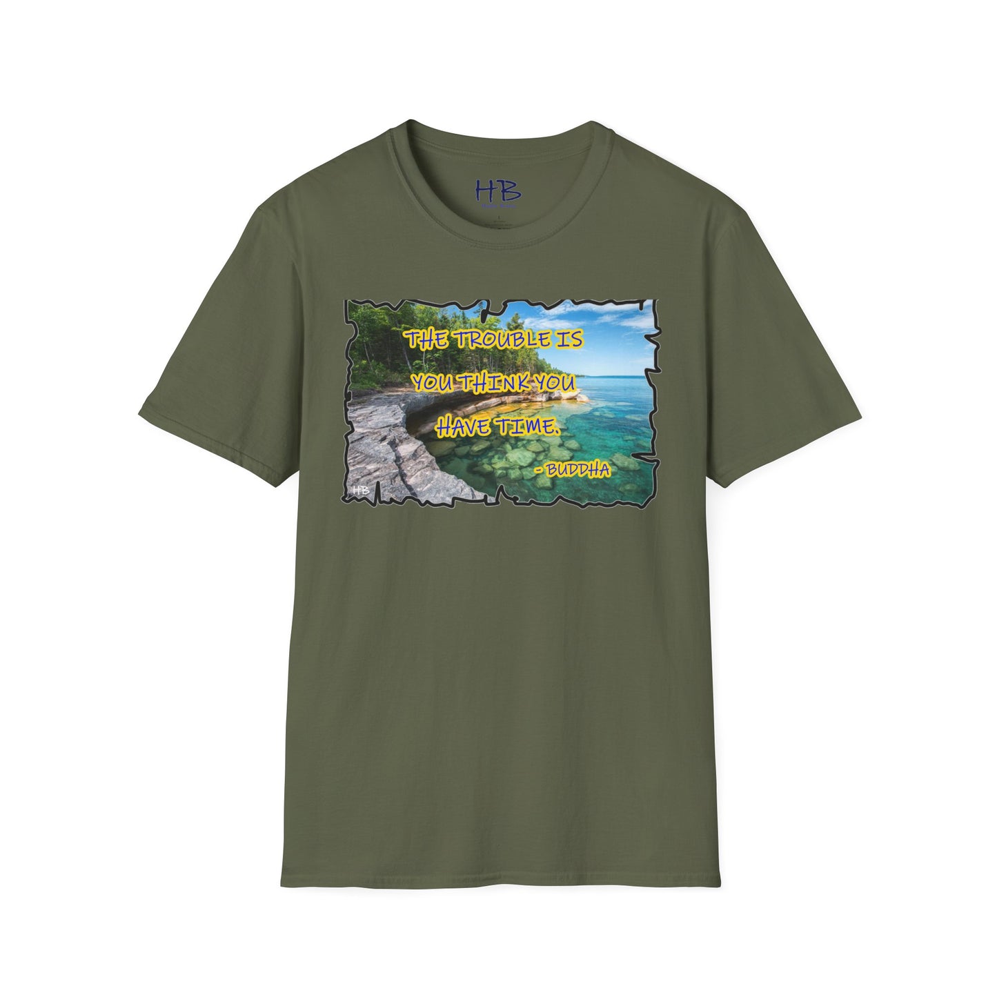 Buddha's Timeless Horizon Harmony; Philosophical Mirage Ethereal Lake Sunset Discourse 6