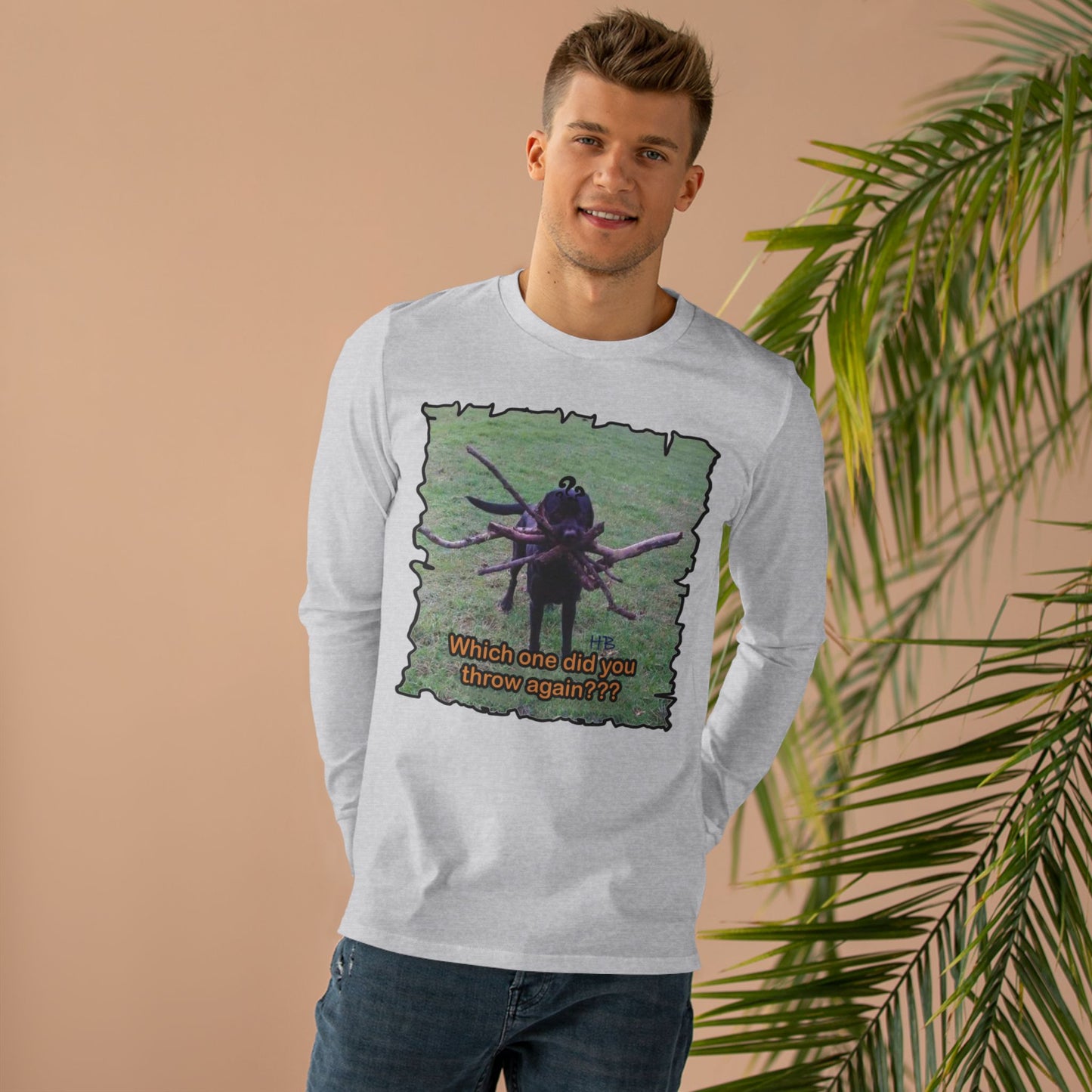Get Yours Now -- Fetching Pawsitively Cute (Men's Base Longsleeve Tee - All-Season Wear)