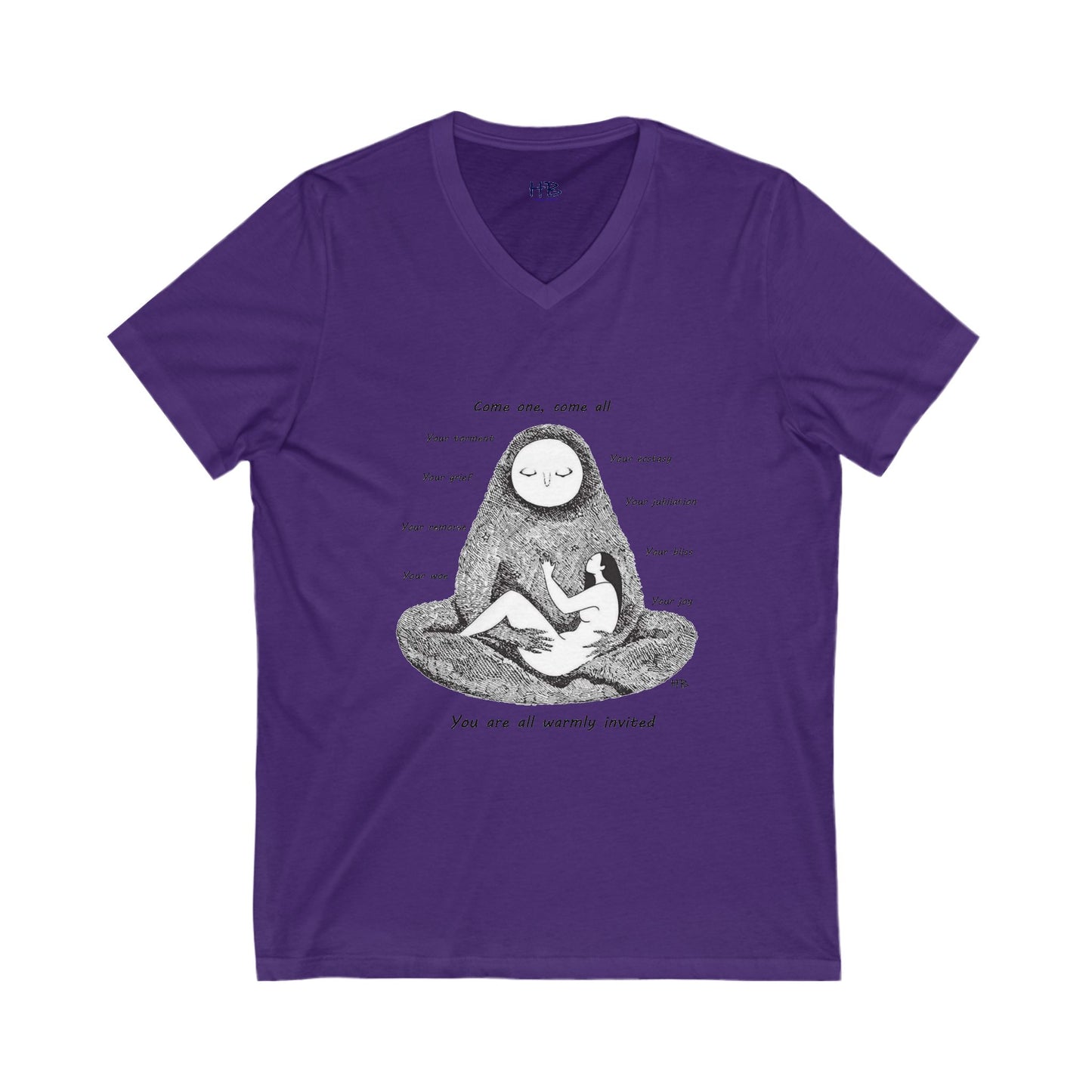 Come one, come all (Unisex Jersey Short Sleeve V-neck - Comfortable Everyday Wear)