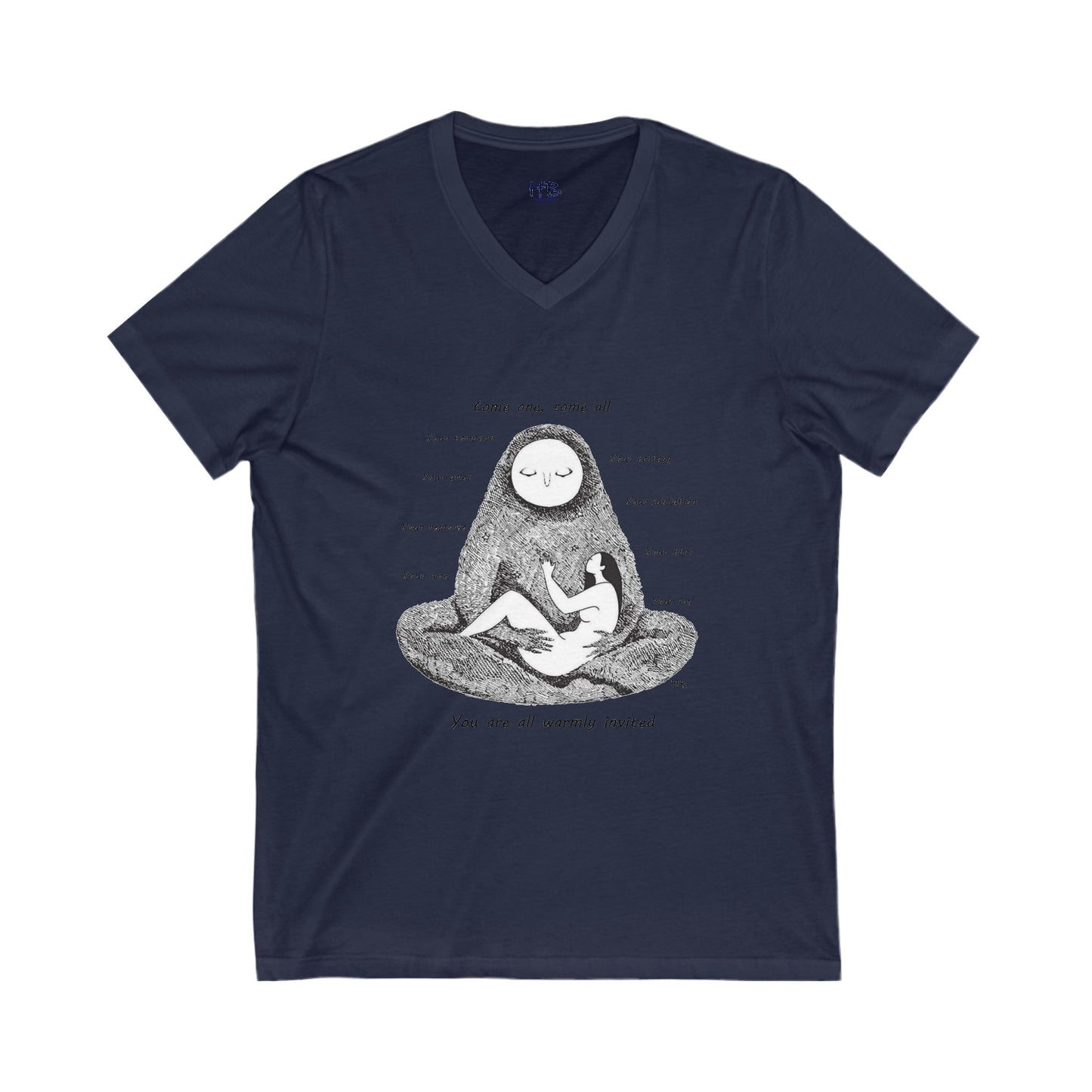 Come one, come all (Unisex Jersey Short Sleeve V-neck - Comfortable Everyday Wear)