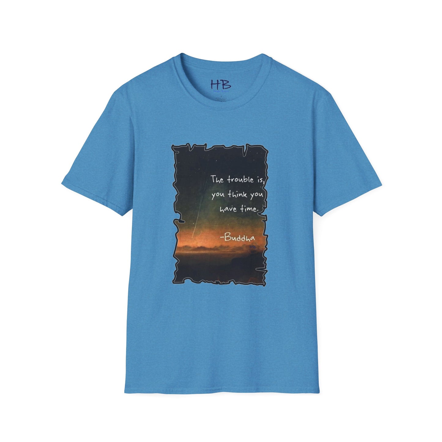 Embrace the Moment: The Time-Conscious Tee Shirt - Buddha