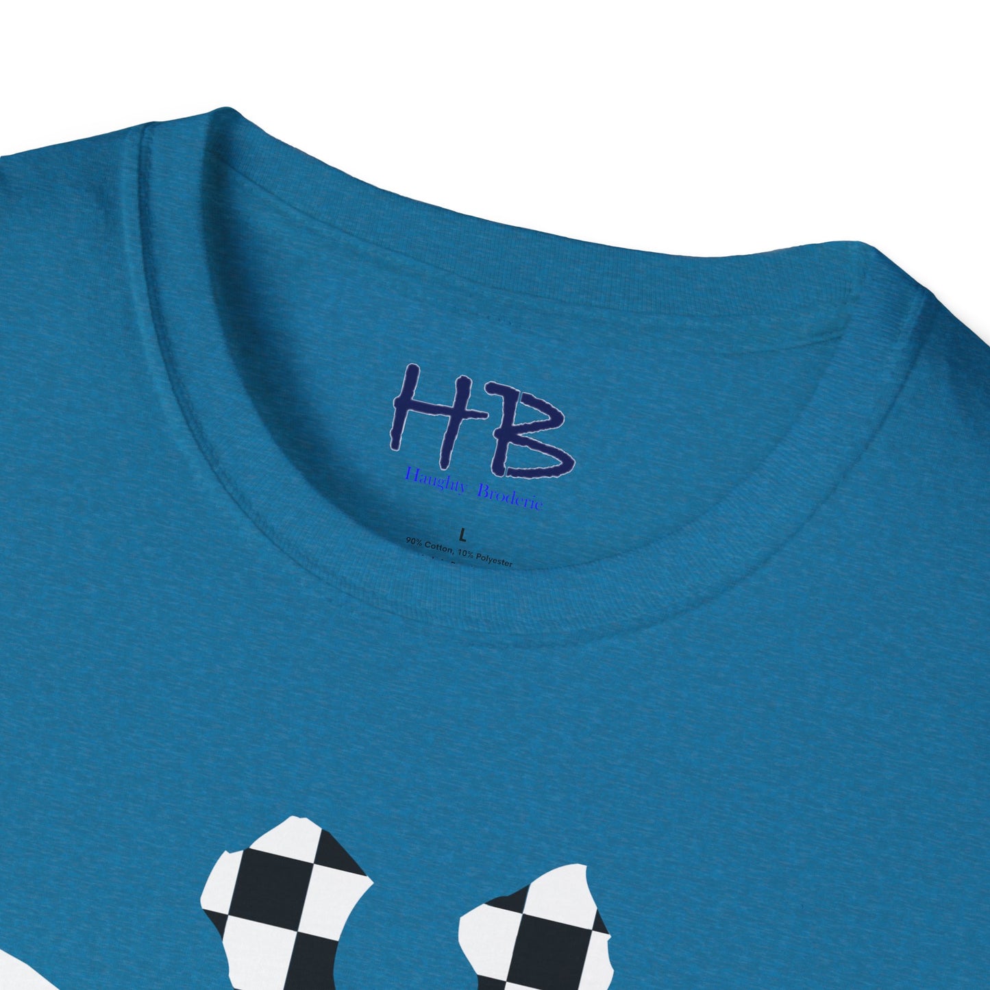 Graceful Heights: The Refined Checkered Giraffe Garment