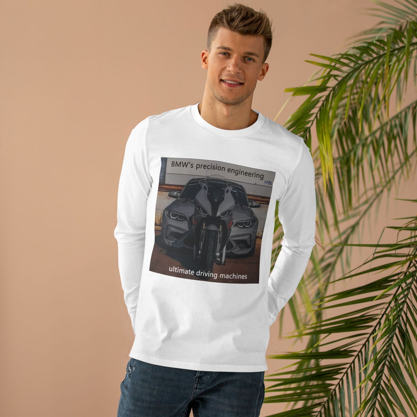 BMW ultimate driving machine (Men's Base Longsleeve Tee - All-Season Wear)