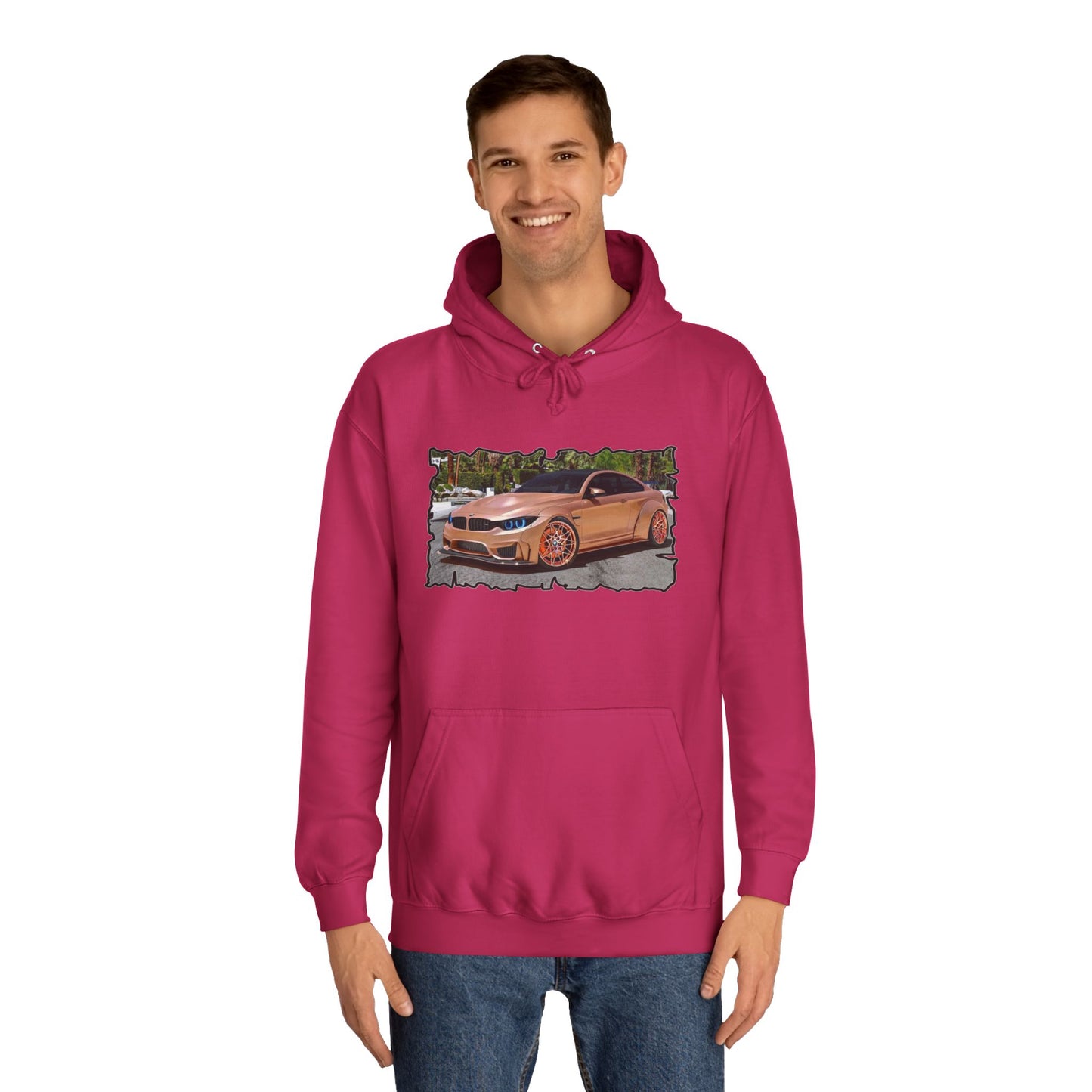 Get Yours Now -- Customized pink BMW M3 (Hoodie - Cozy and Durable)