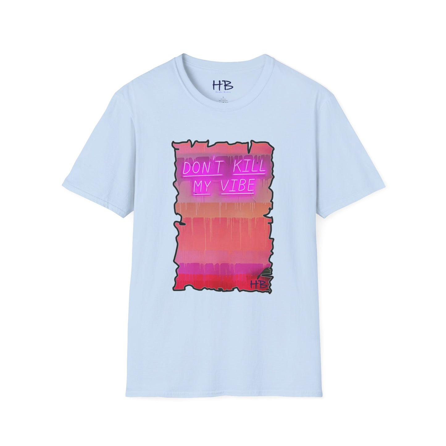 Radiant Vivid Pink Palette Wall Expressing Diversity: Vibrant Unity Manifesto 'DON'T KILL MY VIBE