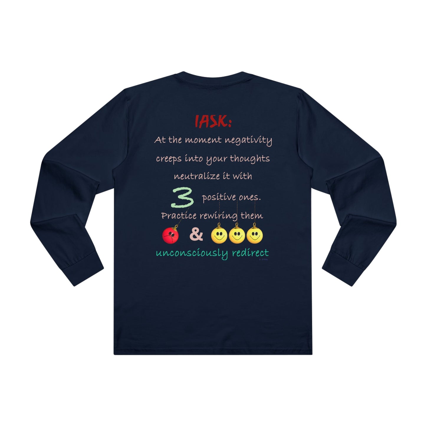 Get Yours Now -- Positive Rewiring the Negativity Neutralizer Mindset (Men's Base Longsleeve Tee - All-Season Wear)