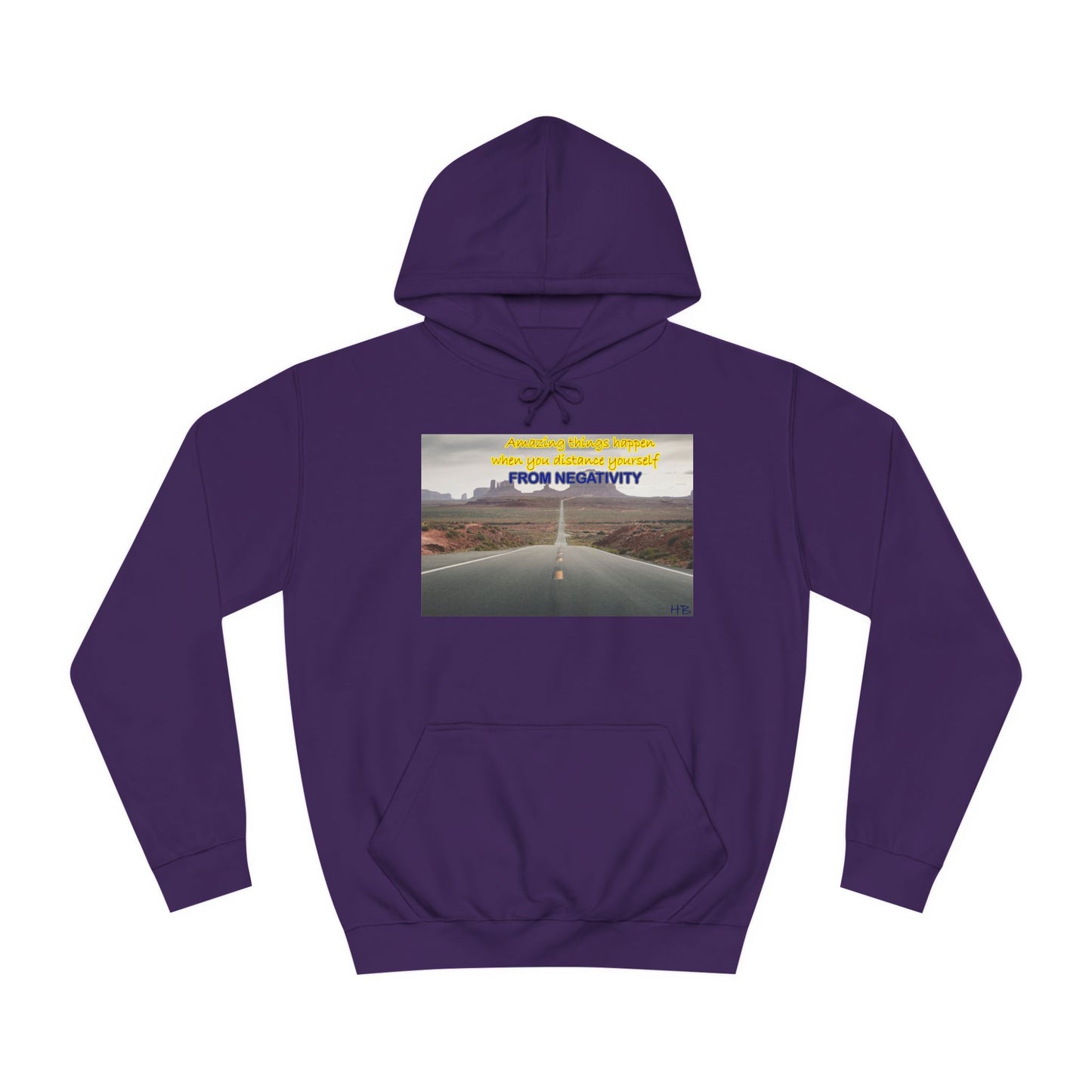 Amazing Things Happen when Distancing from Negativity (Hoodie - Cozy and Durable)