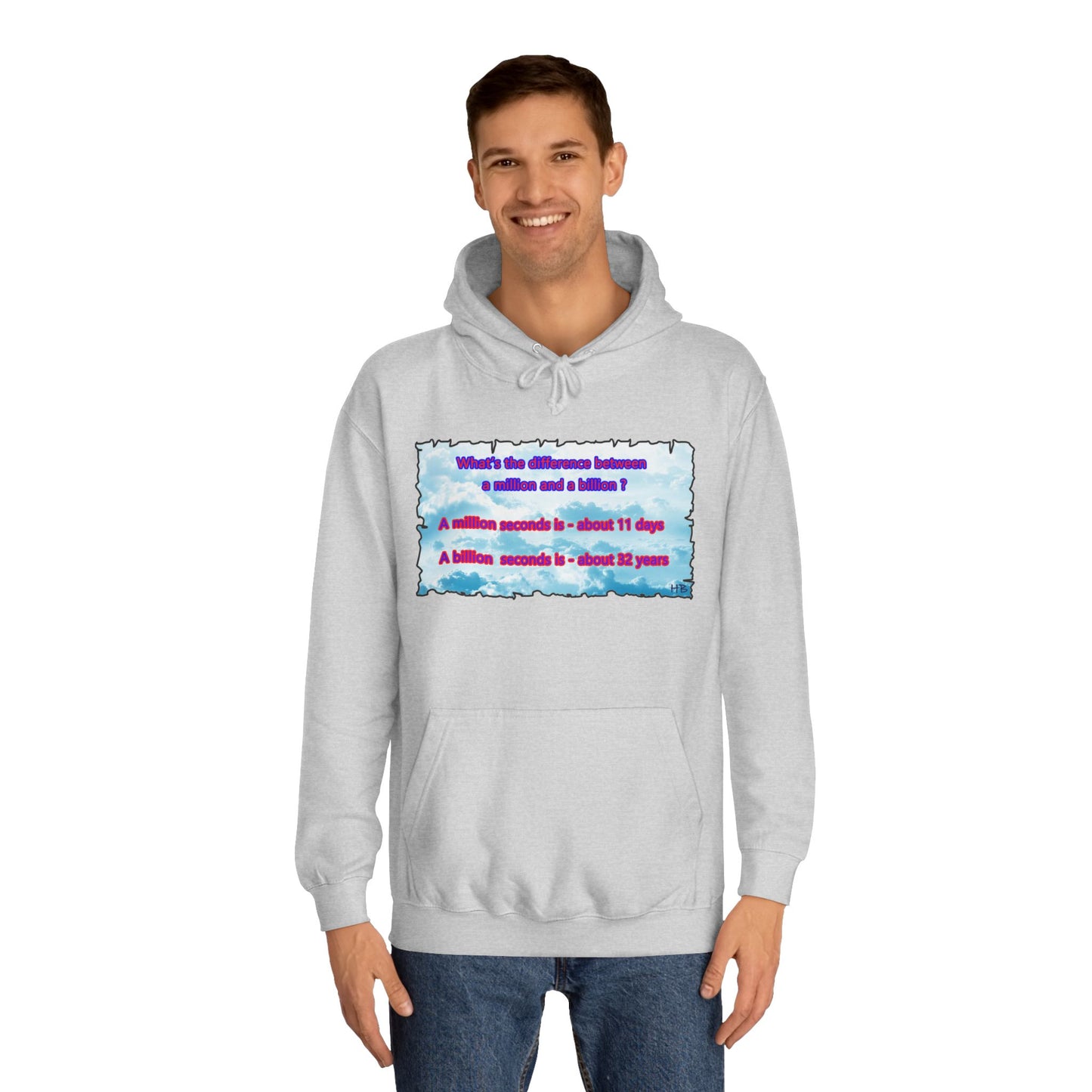 Get Yours Now -- Difference between million and billion calculated in seconds (Hoodie - Cozy and Durable)