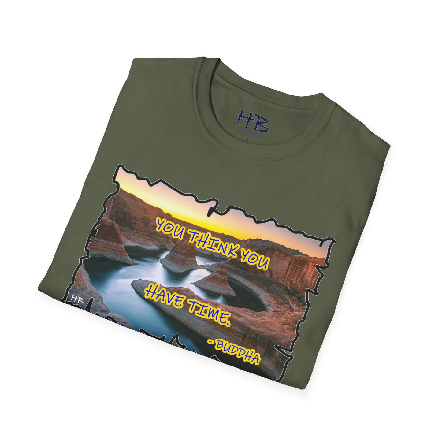 Buddha's Timeless Horizon Harmony; Philosophical Mirage Ethereal Lake Sunset Discourse 9