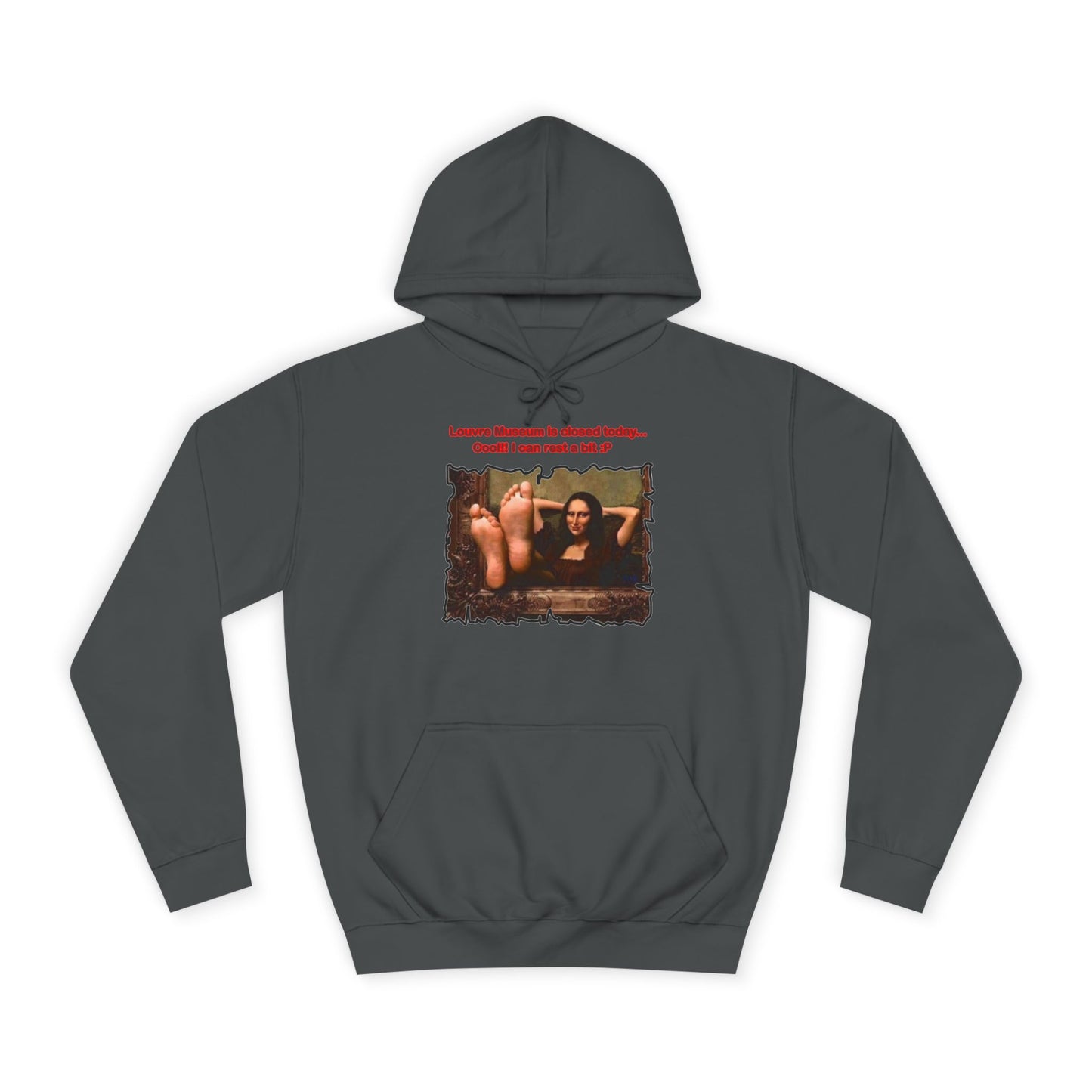 Get Yours Now -- Mischievous Playful Mona Lisa (Hoodie - Cozy and Durable)