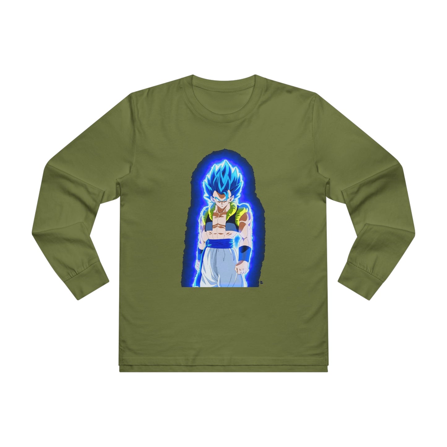 Superhero in Blue in max level (Men's Base Longsleeve Tee - All-Season Wear)