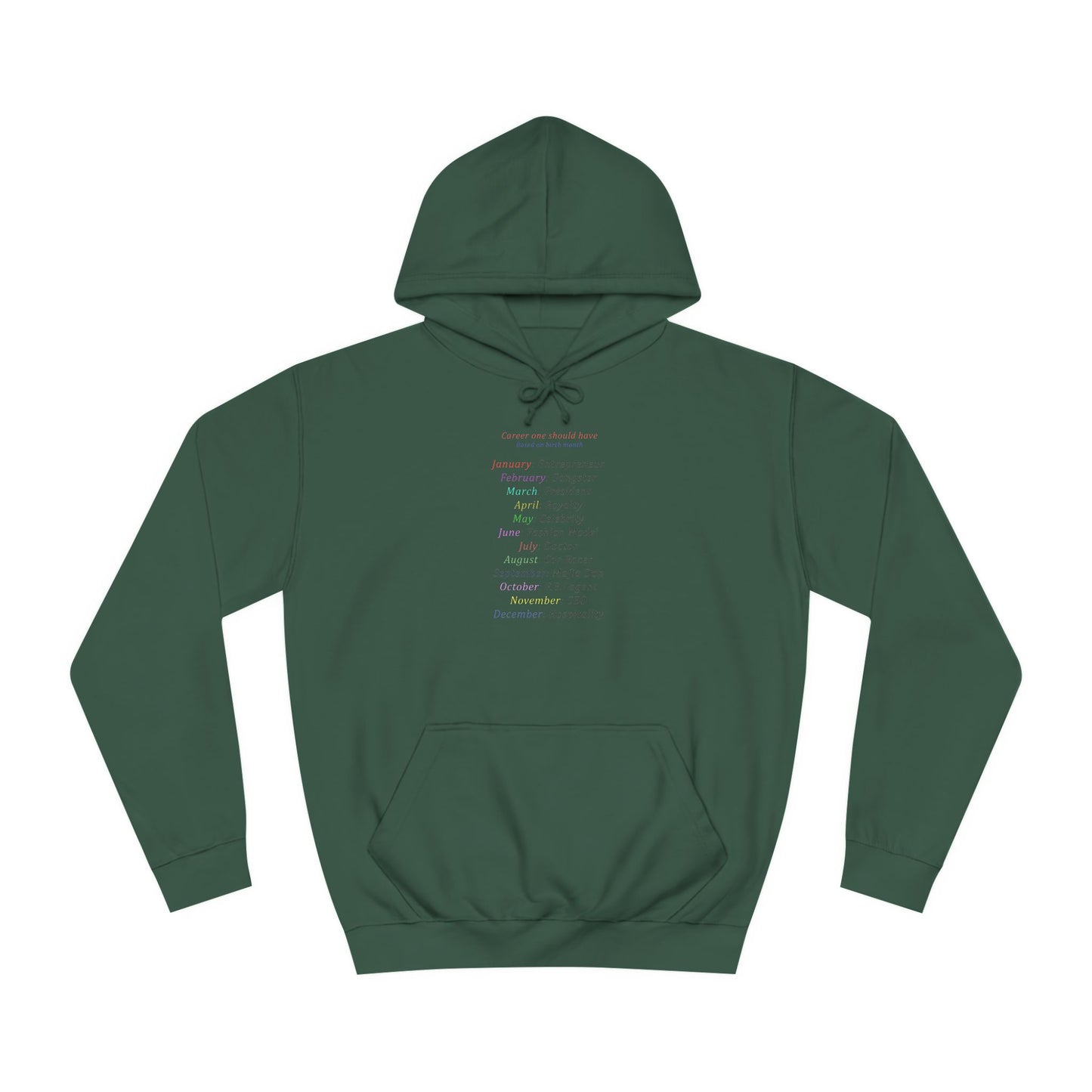 Birth Month Career Pride (Hoodie - Cozy and Durable)