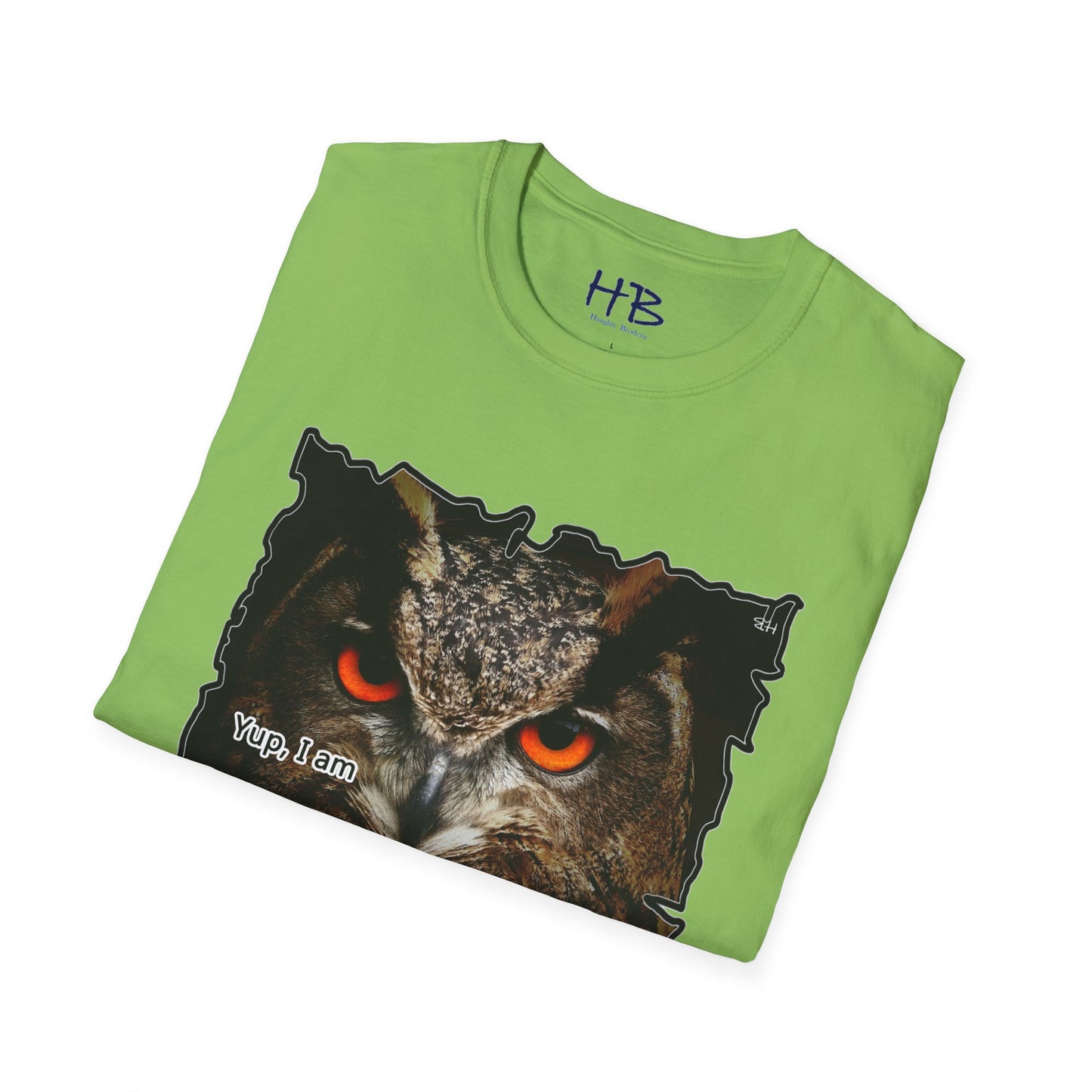 Spotted Owl "Upside-down" Orange mysterious eyes prowling in the dark