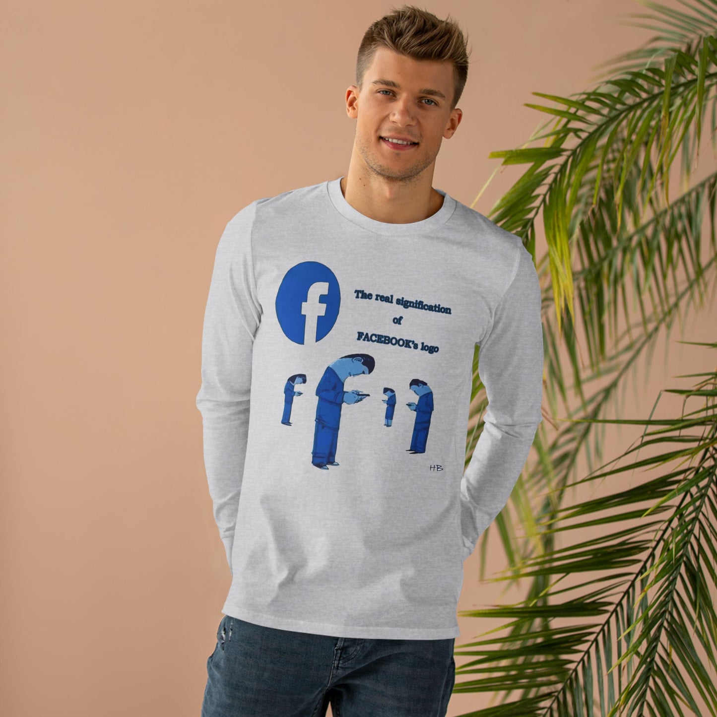 Behind the Logo Unveiling the True Facebook (Men's Base Longsleeve Tee - All-Season Wear)