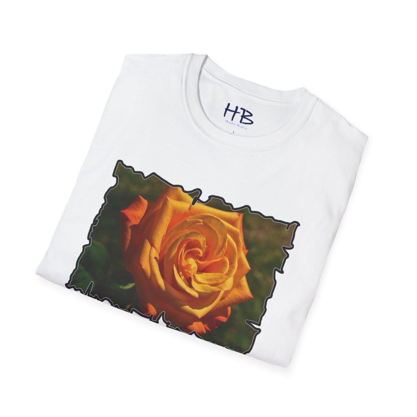 Blossoming Splendor: The Majestic Orange Rose Tee Shirt